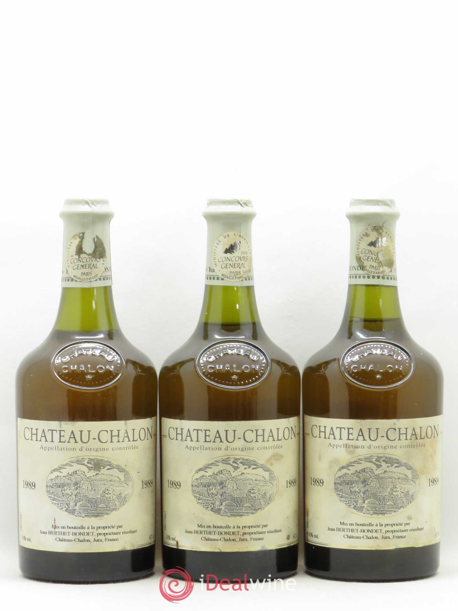Château-Chalon Berthet-Bondet 1989 - Lot de 3 bouteilles - 0