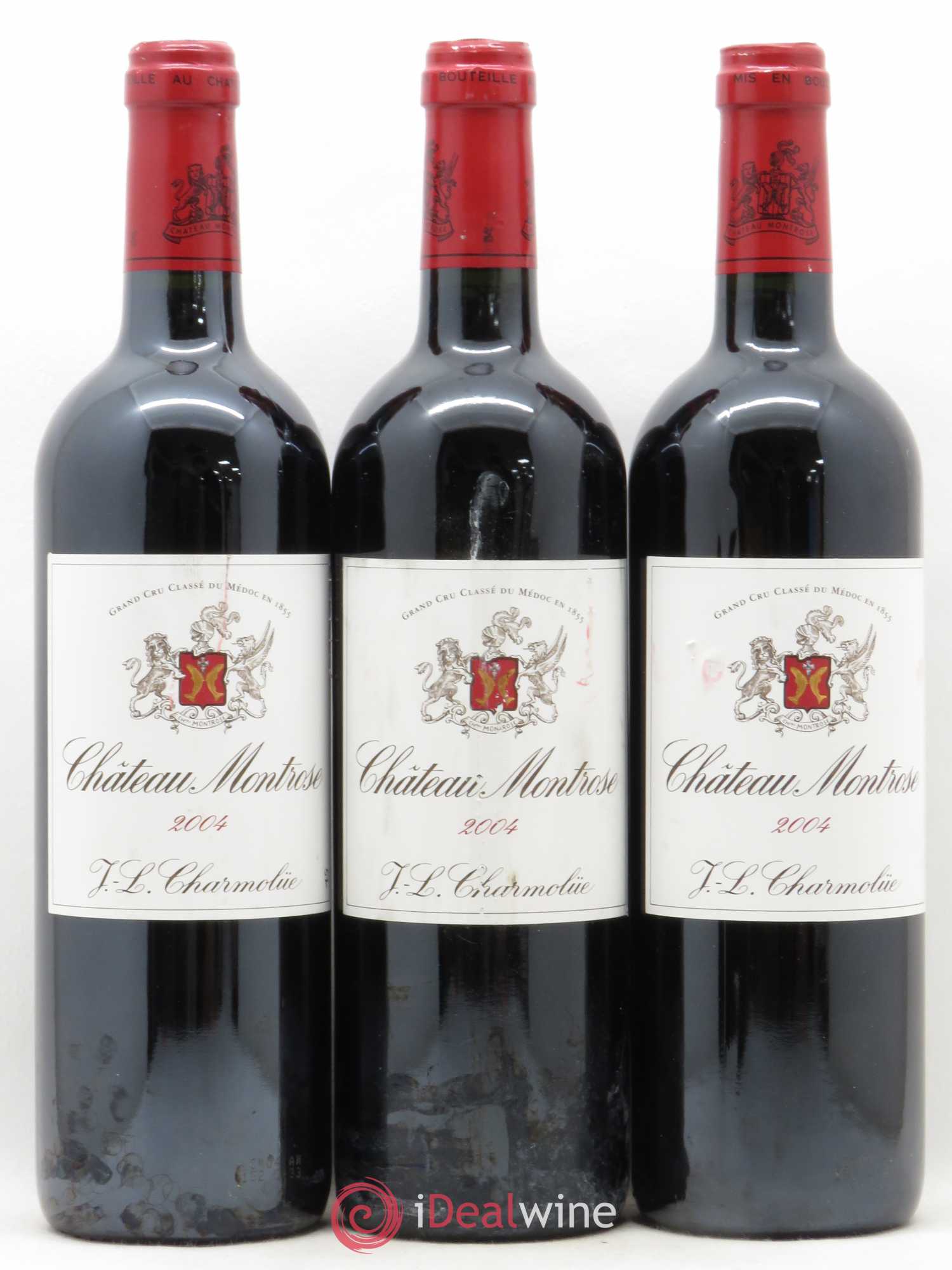 Château Montrose 2ème Grand Cru Classé 2004 - Lot de 3 bouteilles - 0