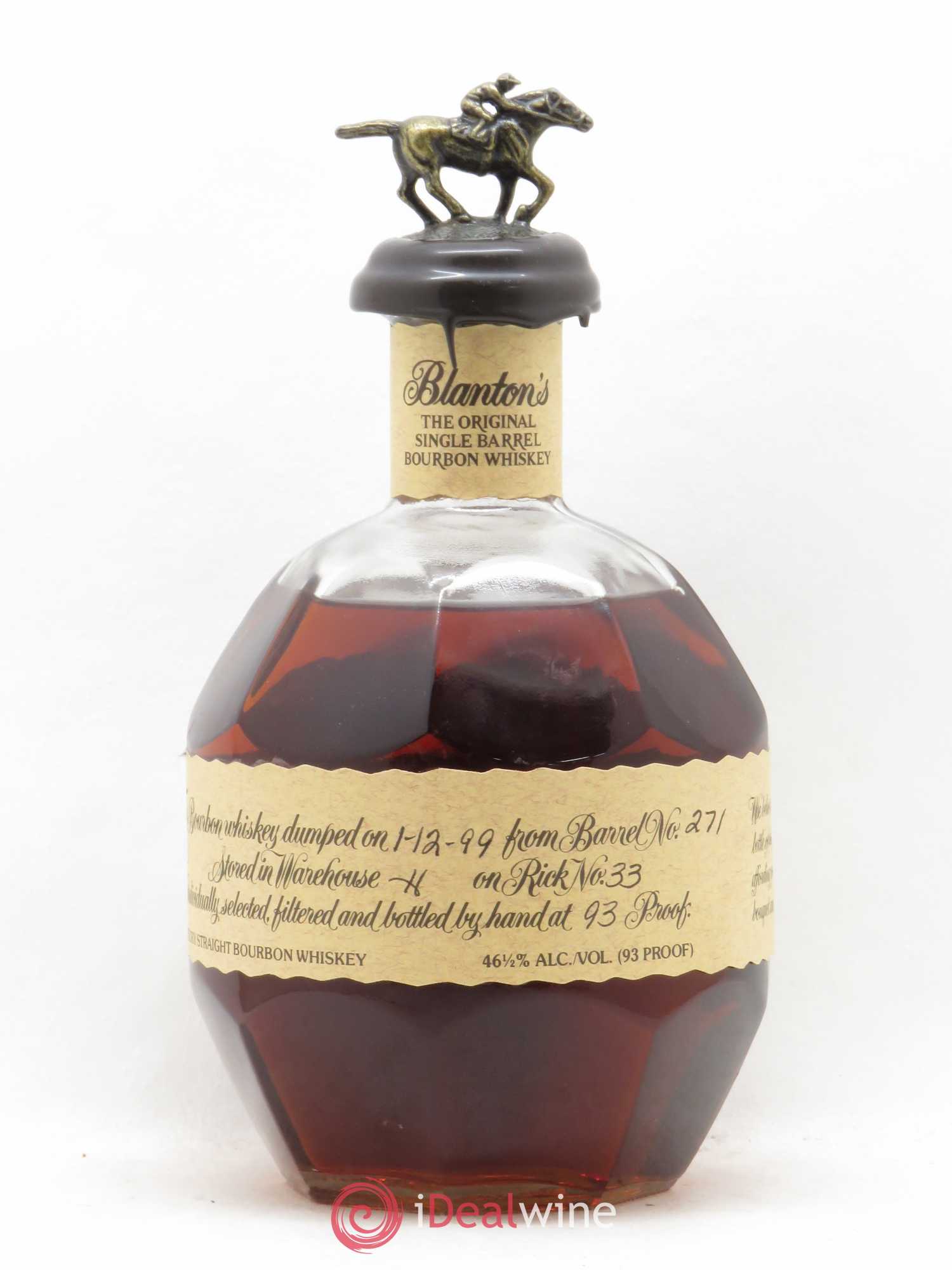 Whisky BLANTON'S SINGLE BARREL 271 BOURBON 1999 - Posten von 1 Flasche - 0