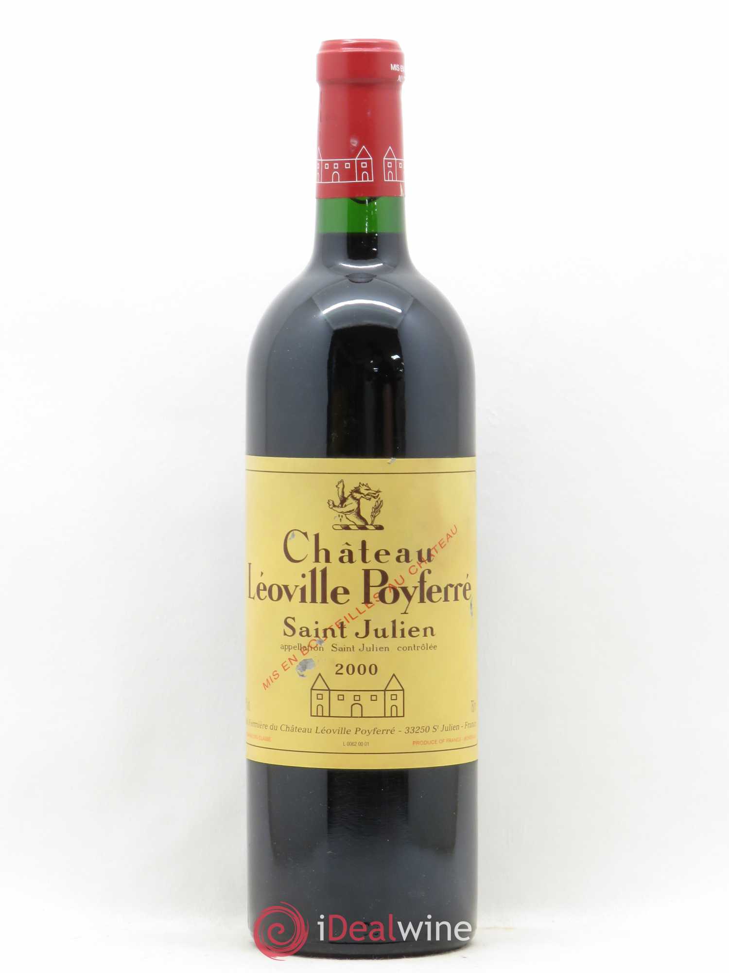 Château Léoville Poyferré 2ème Grand Cru Classé 2000 - Lot de 1 bouteille - 0