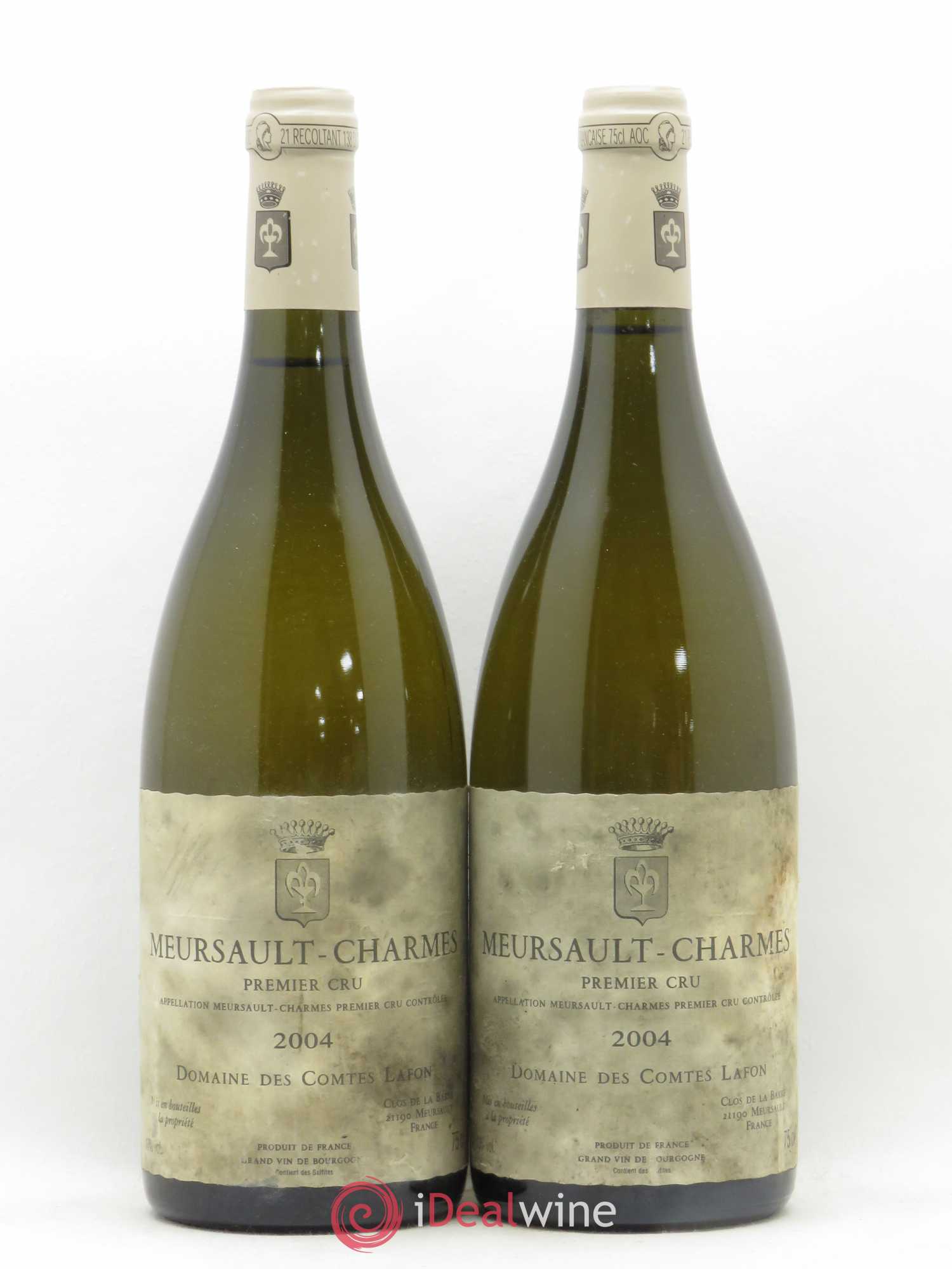 Meursault 1er Cru Charmes Comtes Lafon (Domaine des) 2004 - Lot de 2 bouteilles - 0
