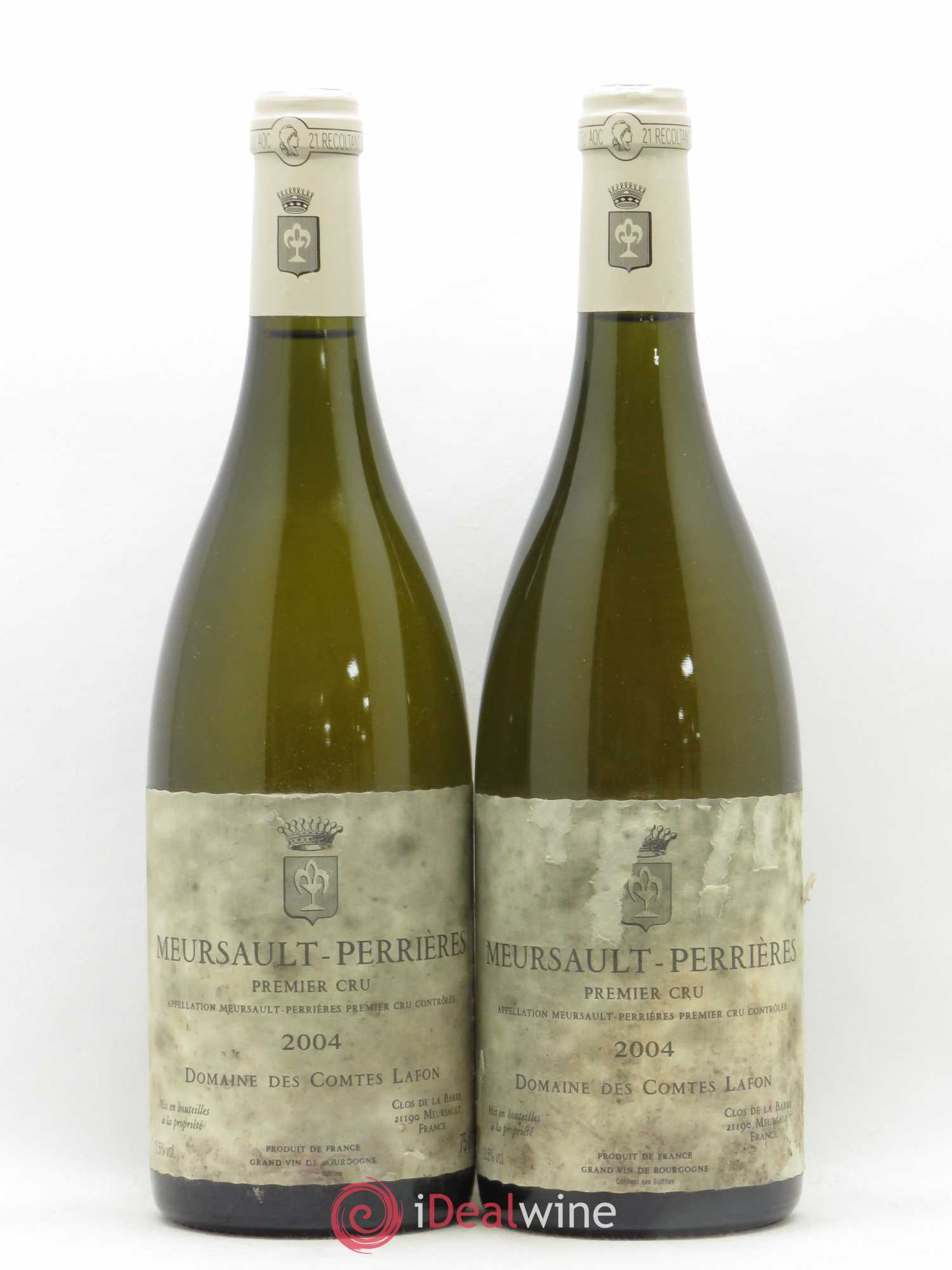 Meursault 1er Cru Perrières Comtes Lafon (Domaine des) 2004 - Lot de 2 bouteilles - 0