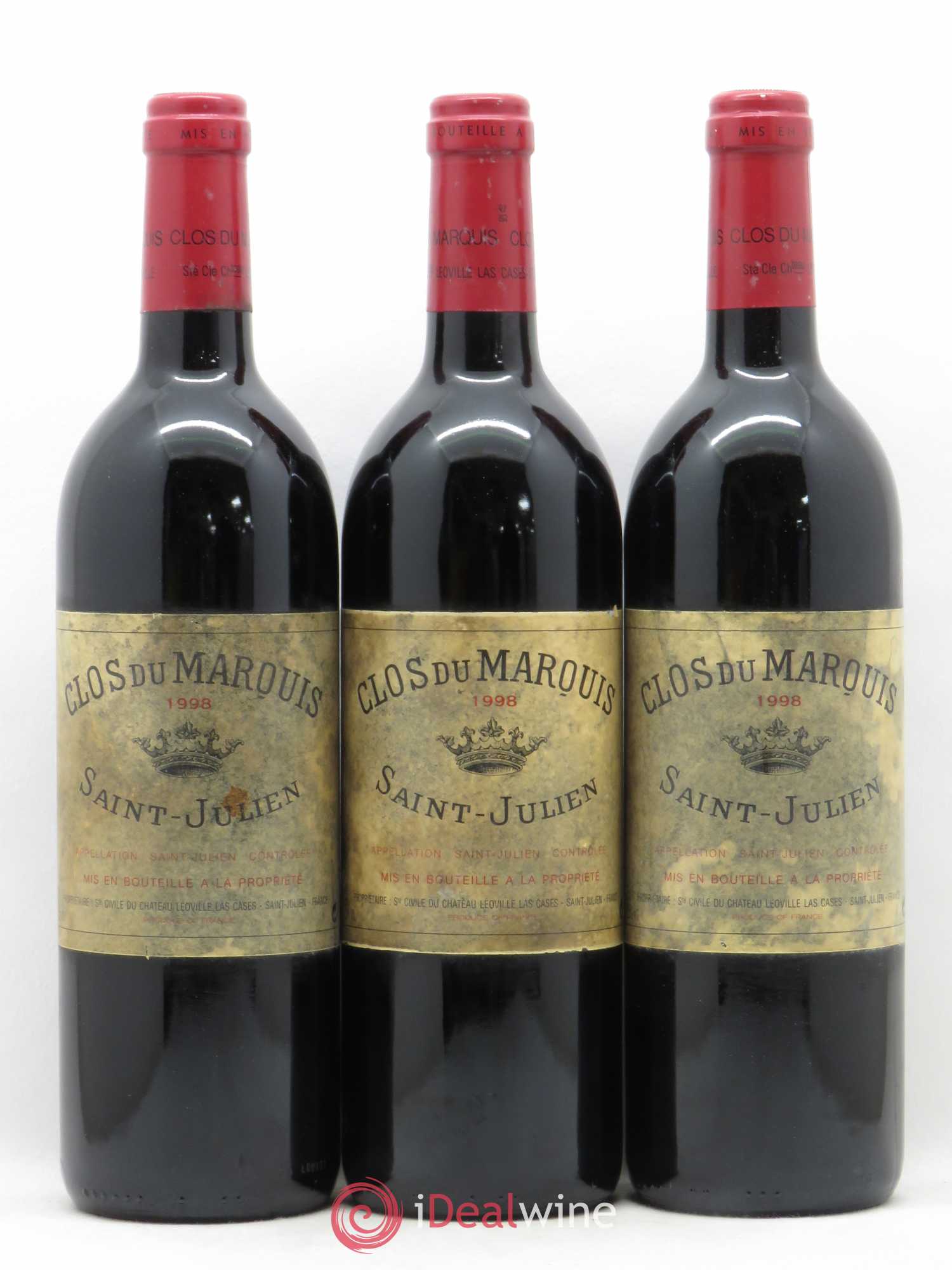 Clos du Marquis 1998 - Lot de 3 bouteilles - 0