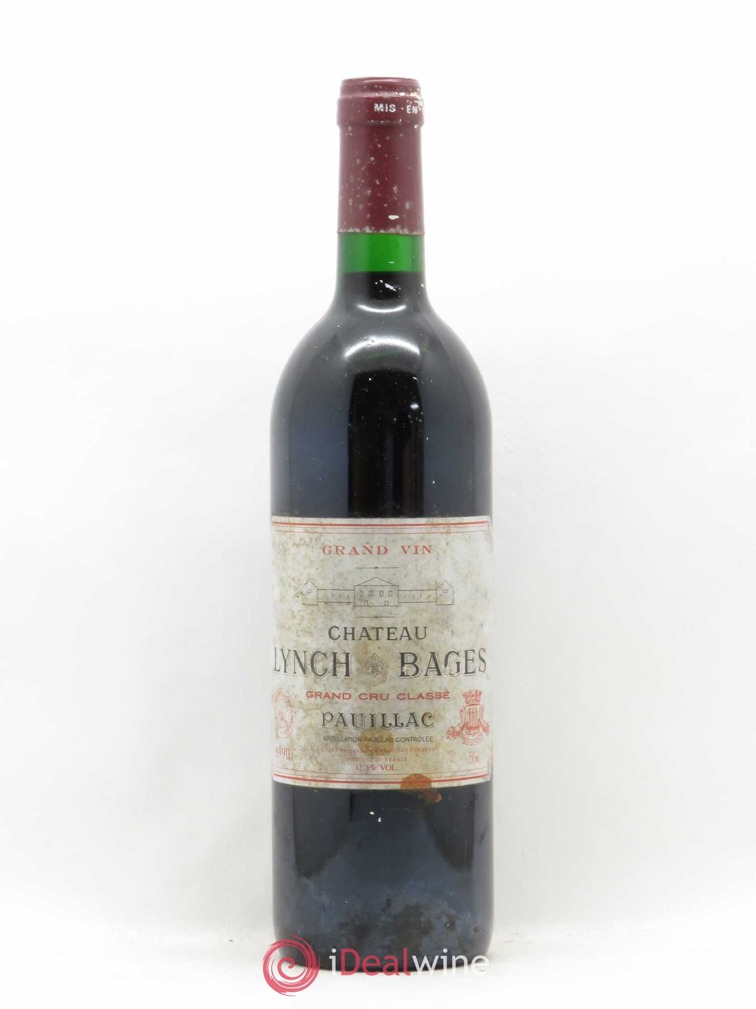 Château Lynch Bages 5ème Grand Cru Classé 1990 - Lot de 1 bouteille - 0