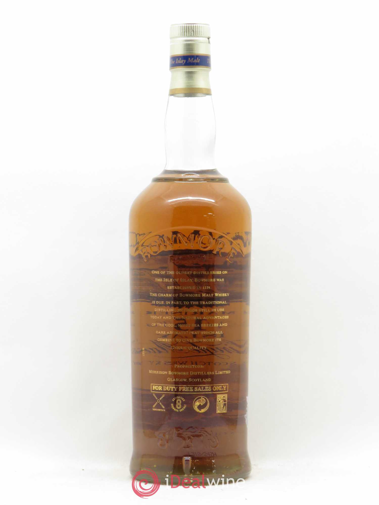 Whisky BOWMORE MARINER glass printed gulls/ship 15 Years - Posten von 1 Flasche - 1