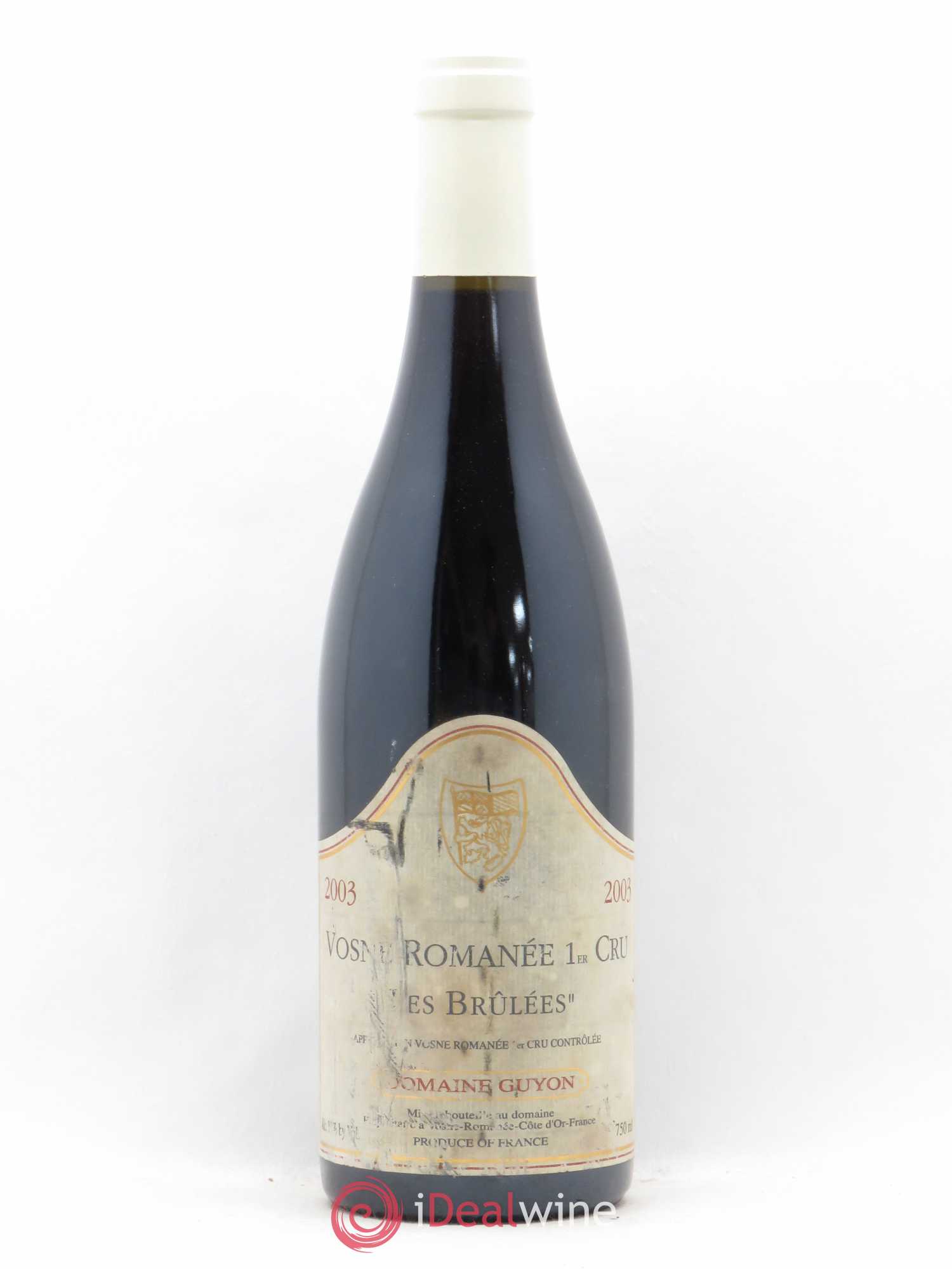 Vosne-Romanée 1er Cru Les Brûlées Domaine Guyon 2003 - Posten von 1 Flasche - 0