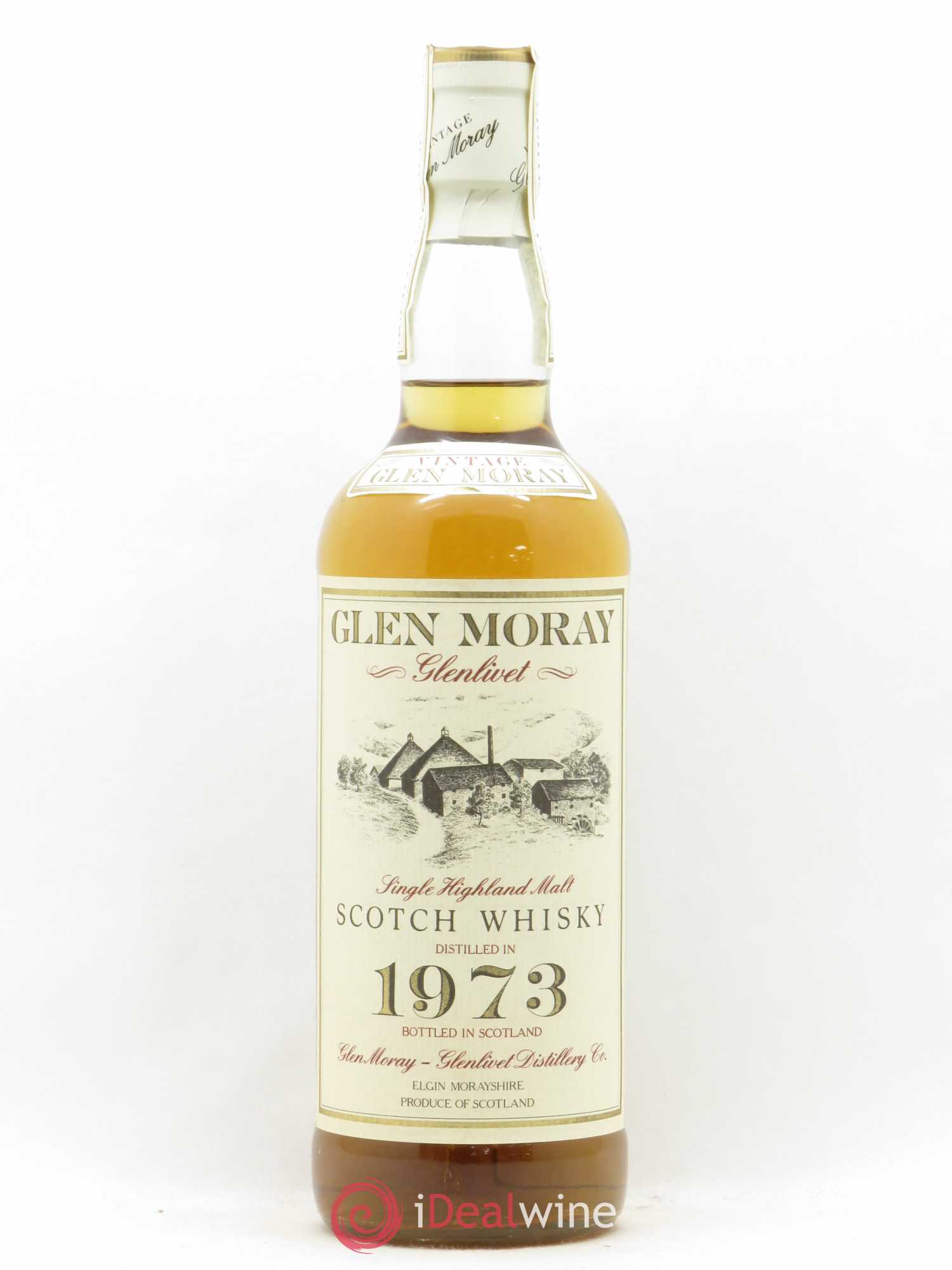 Whisky GLEN MORAY GLENLIVET DISTILLERY SINGLE HIGHLAND 18ans 1973 - Posten von 1 Flasche - 0