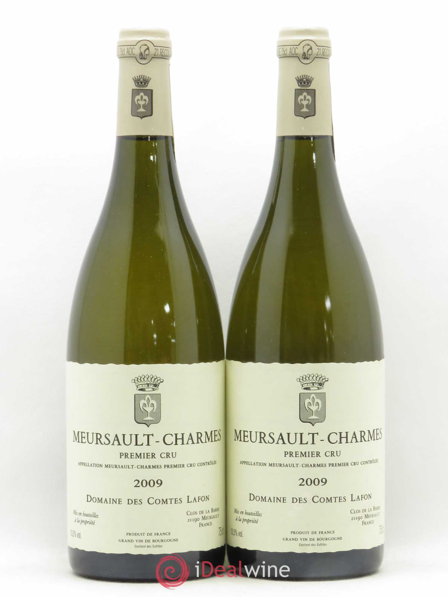 Meursault 1er Cru Charmes Comtes Lafon (Domaine des) 2009 - Lot de 2 bouteilles - 0