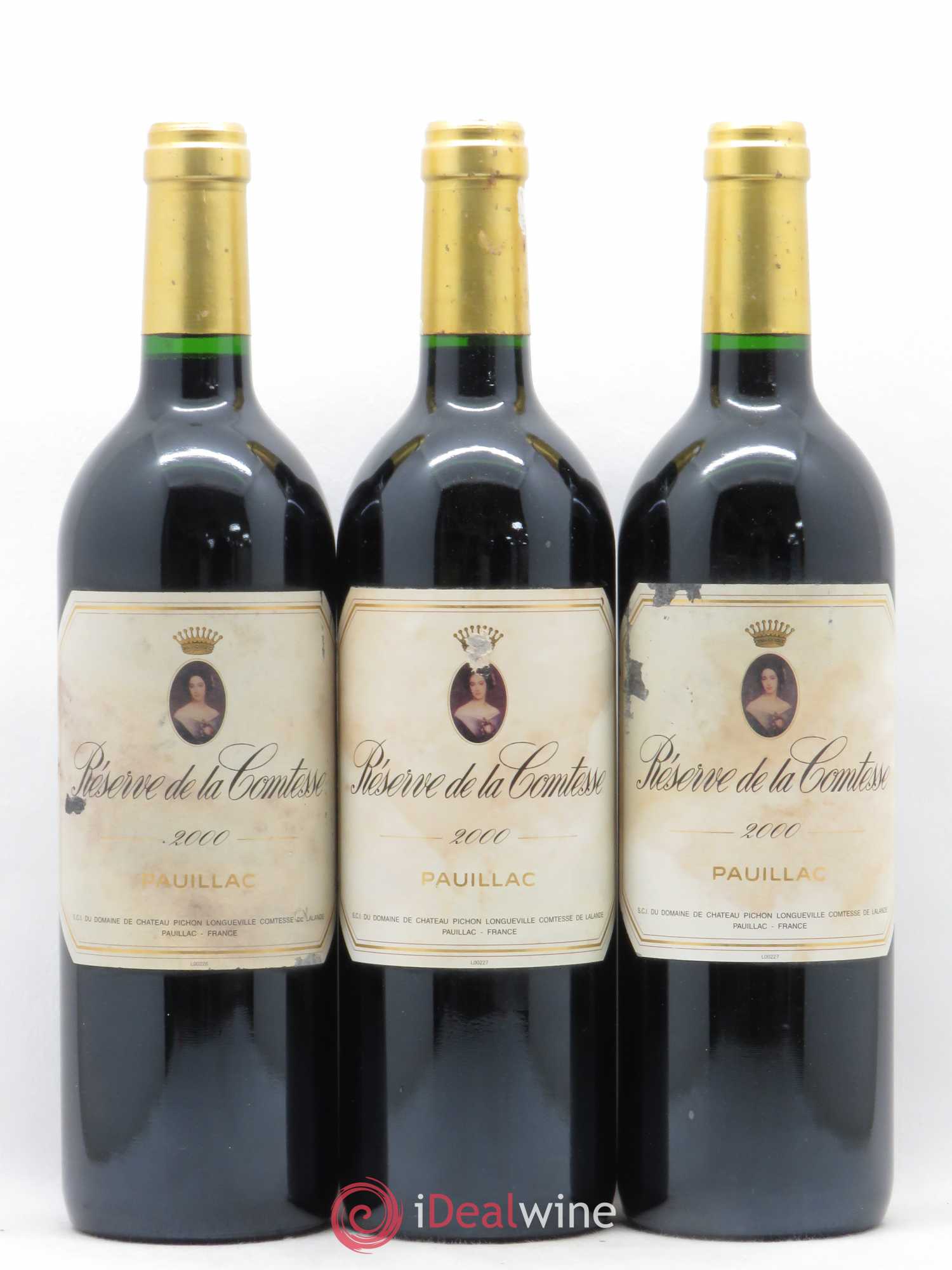 Réserve de la Comtesse Second Vin 2000 - Lot de 3 bouteilles - 0