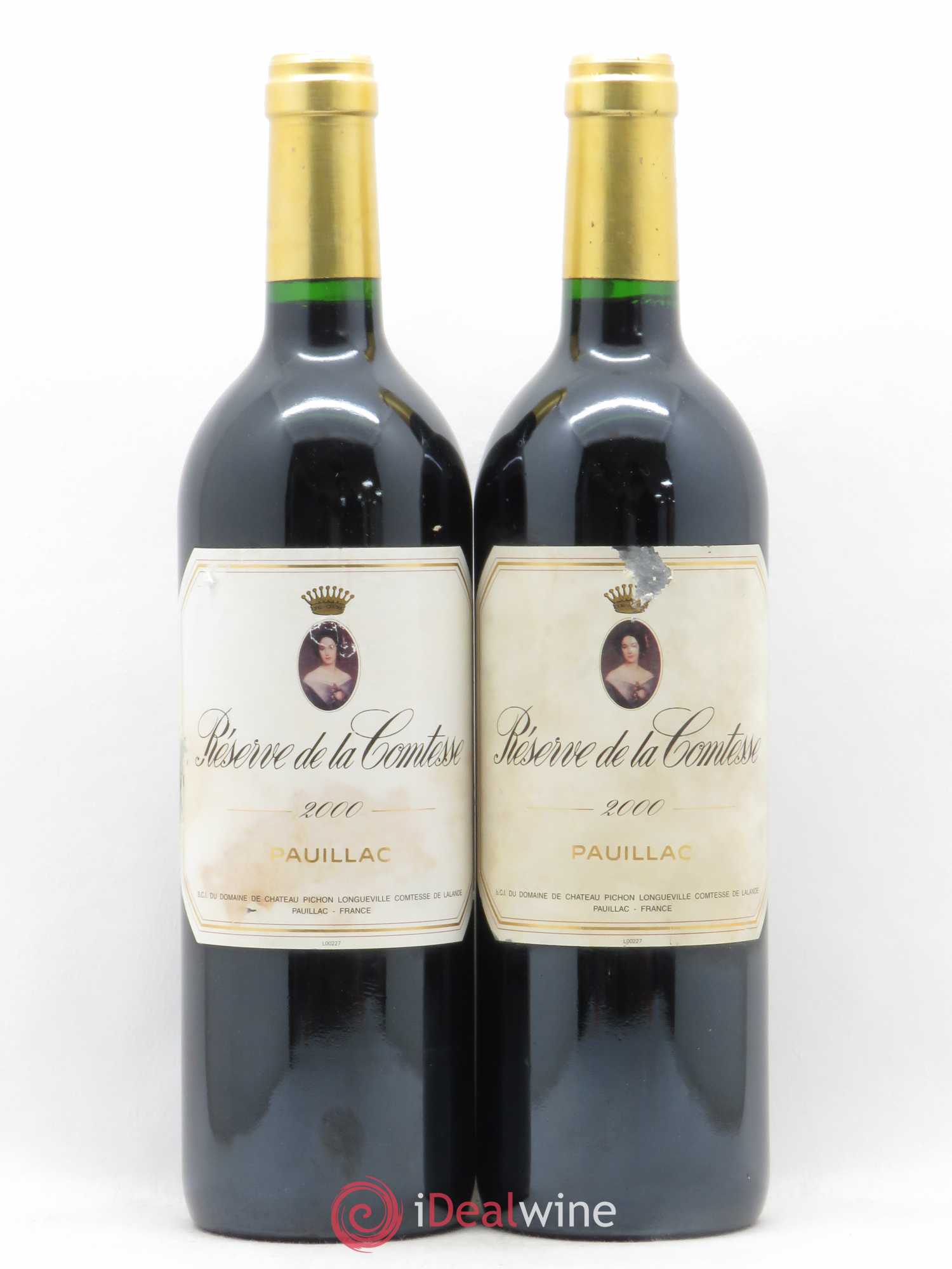 Réserve de la Comtesse Second Vin 2000 - Lot de 2 bouteilles - 0
