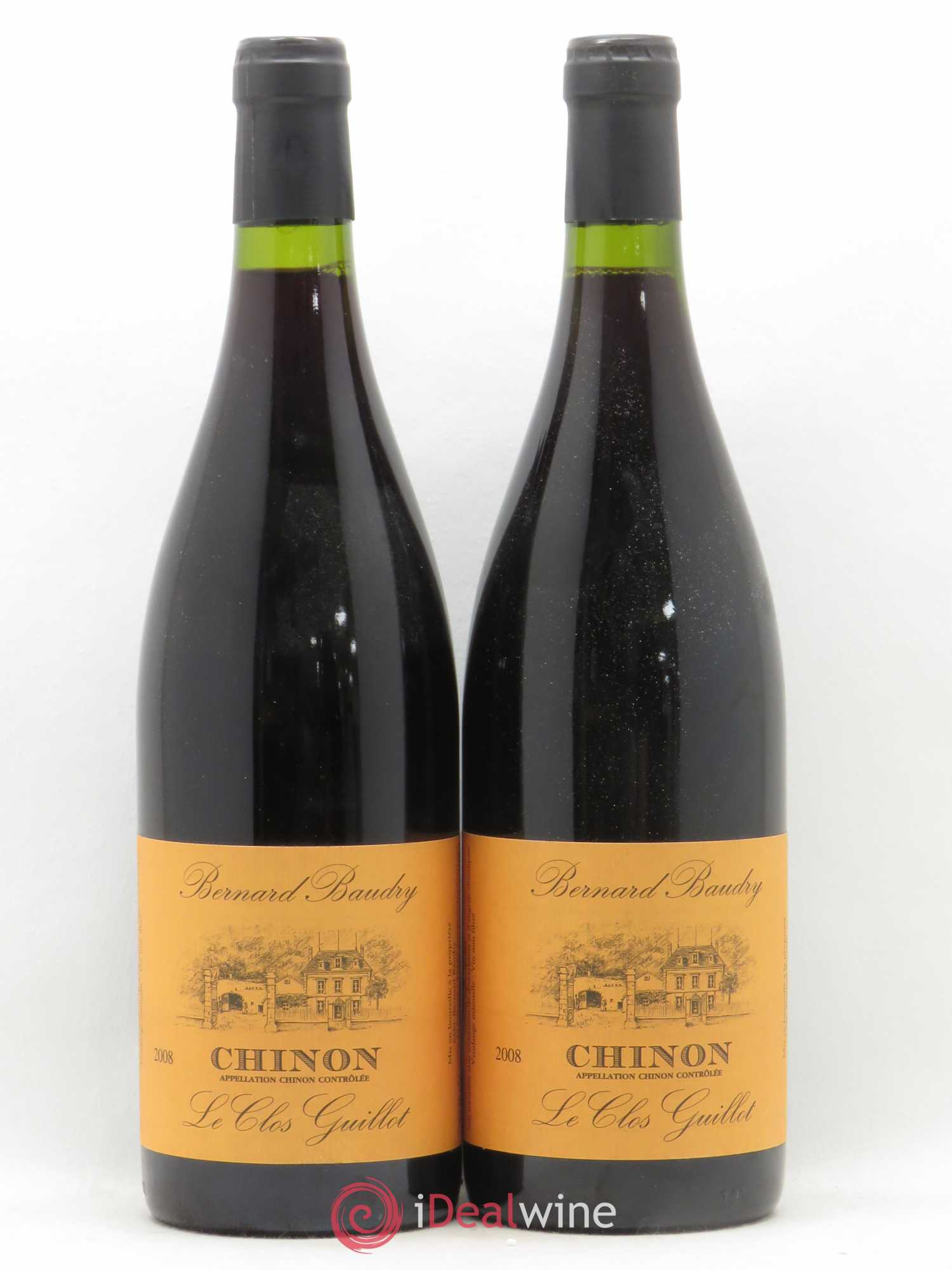 Chinon Le Clos Guillot Bernard Baudry 2008 - Lot de 2 bouteilles - 0