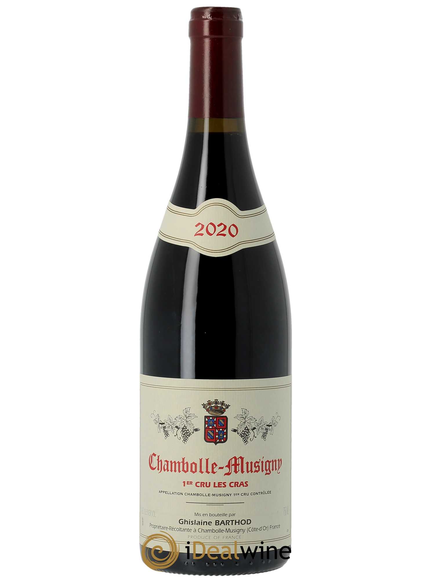 Chambolle-Musigny 1er Cru Les Cras Ghislaine Barthod 2020 - Lot de 1 bouteille - 0