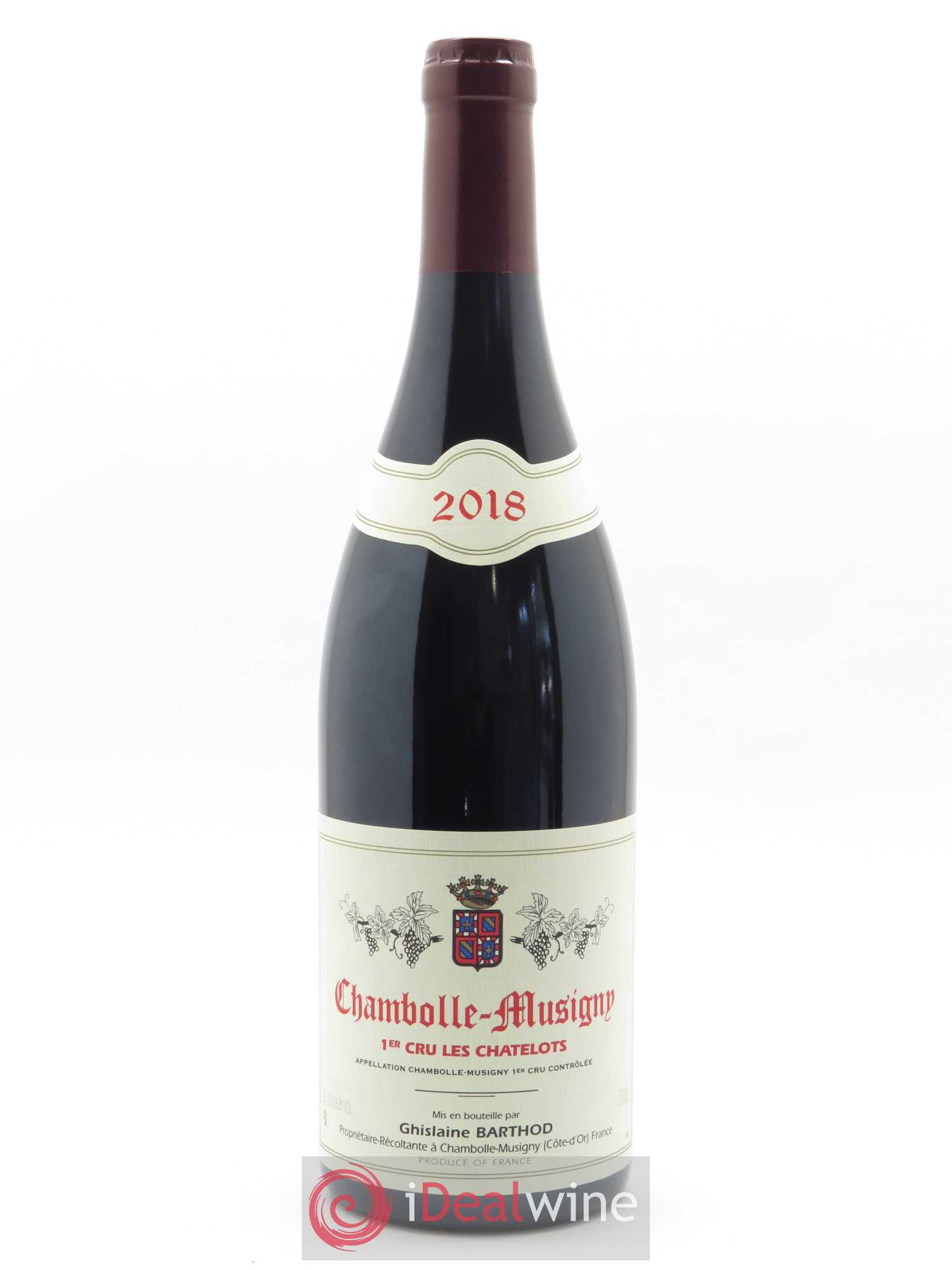 Chambolle-Musigny 1er Cru Les Chatelots Ghislaine Barthod 2018 - Lot de 1 bouteille - 0
