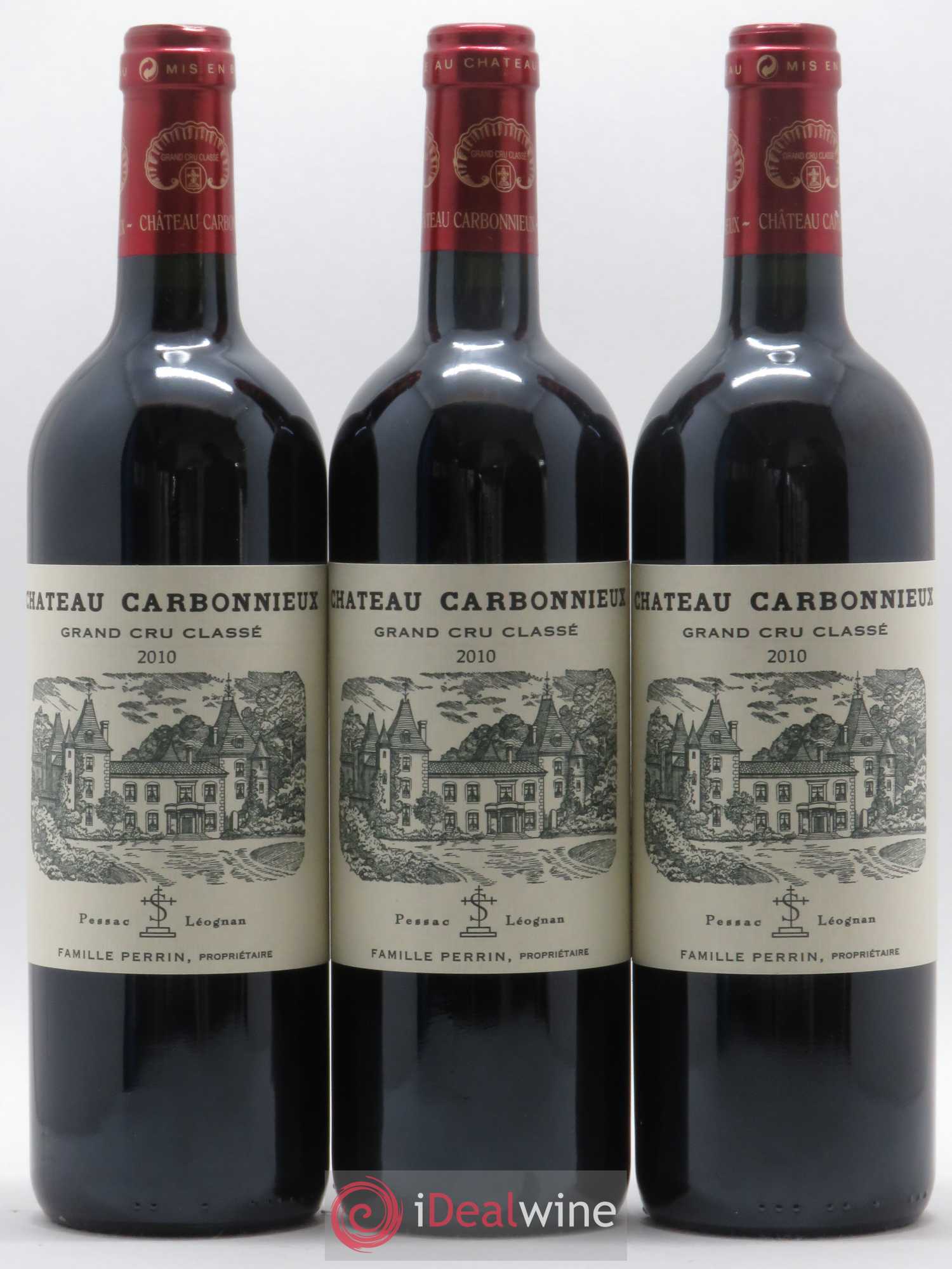 Château Carbonnieux Cru Classé de Graves 2010 - Lot de 12 bouteilles - 1