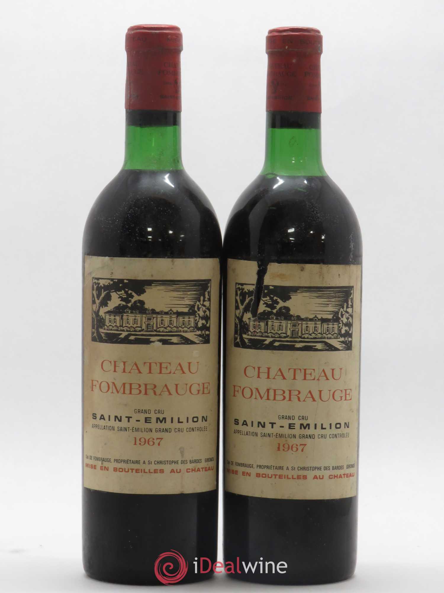 Château Fombrauge Grand Cru Classé 1967 - Lot de 2 bouteilles - 0