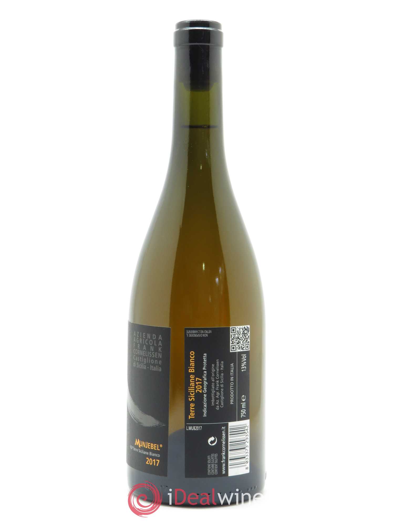Terre Siciliane IGT Munjebel Bianco Frank Cornelissen 2017 - Lot de 1 bouteille - 1