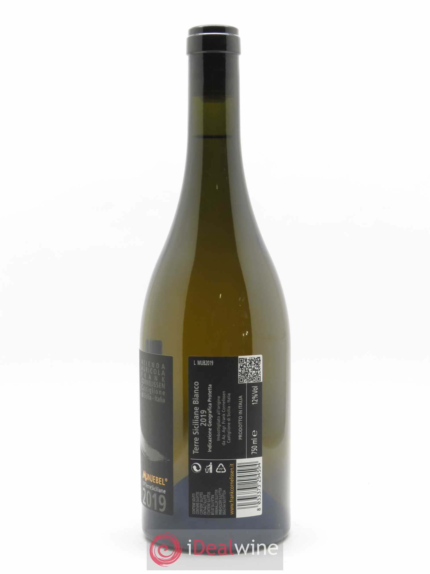 Terre Siciliane IGT Munjebel Bianco Frank Cornelissen 2019 - Lot de 1 bouteille - 1