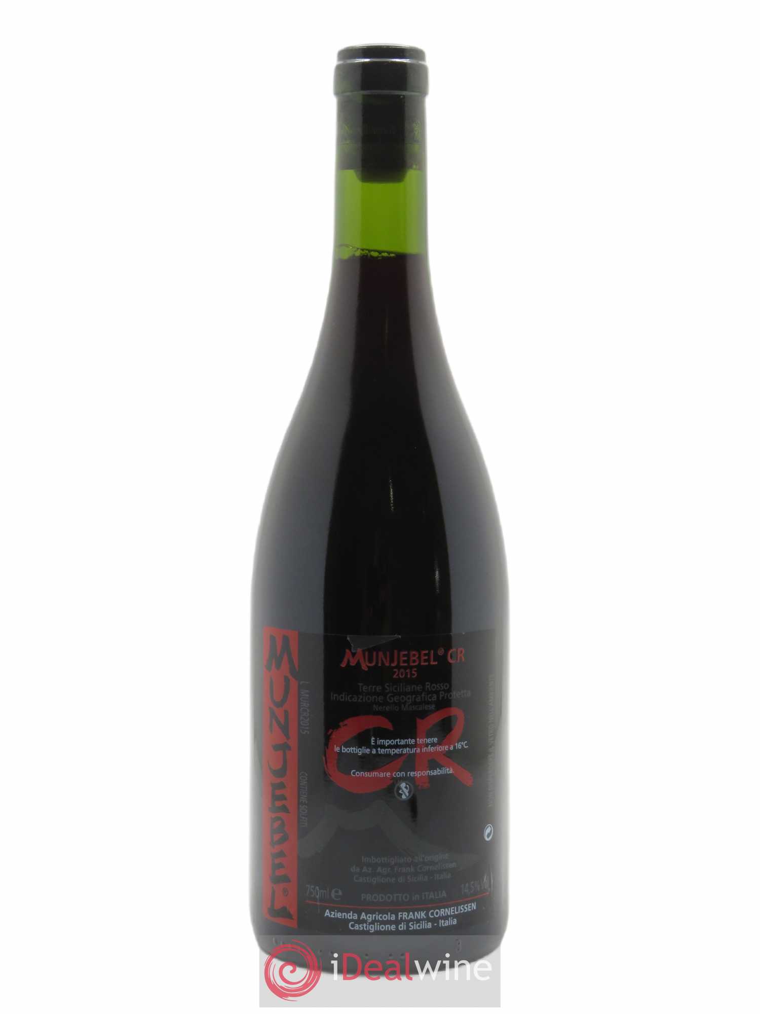 Terre Siciliane IGT Munjebel CR Frank Cornelissen 2016 - Lot de 1 double magnum - 2