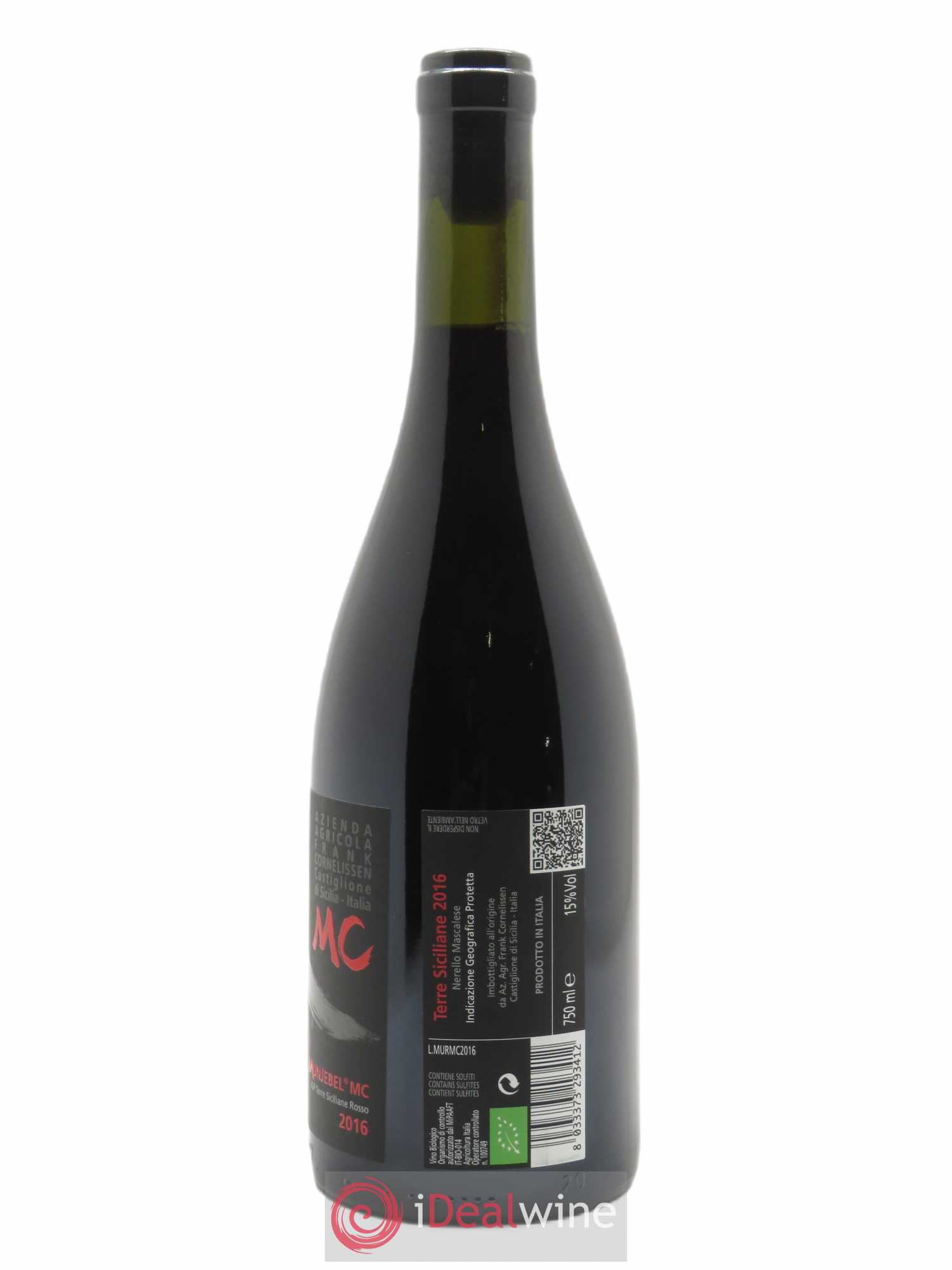 Terre Siciliane IGT Munjebel MC Frank Cornelissen 2016 - Lot of 1 bottle - 1