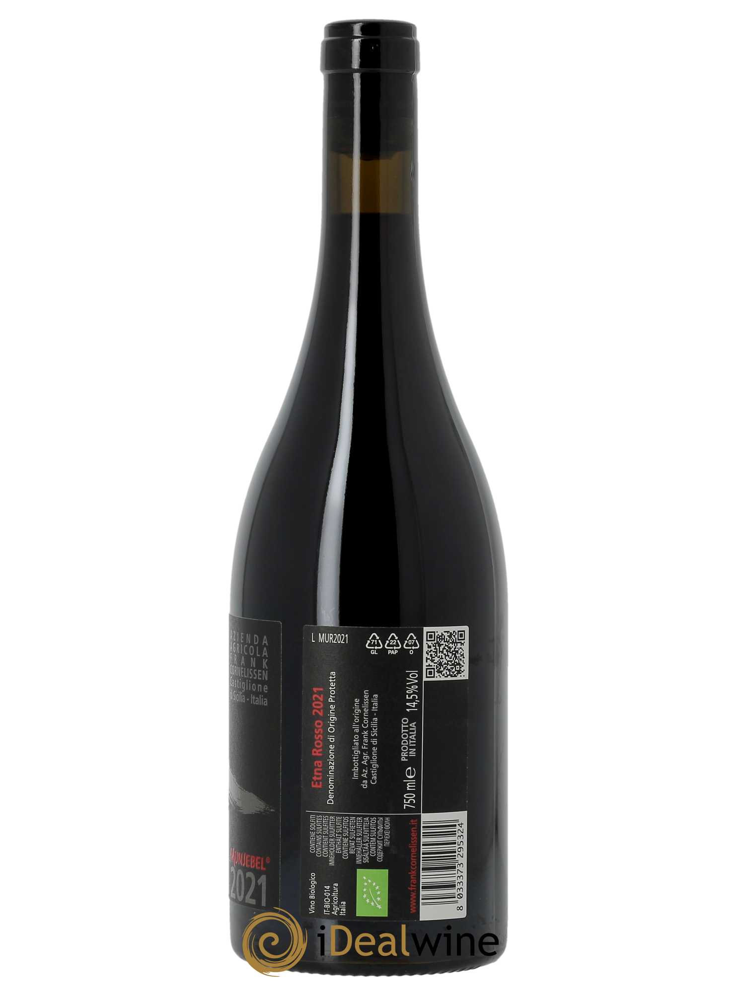 Terre Siciliane IGT Munjebel Rosso Frank Cornelissen 2021 - Lot of 1 bottle - 1