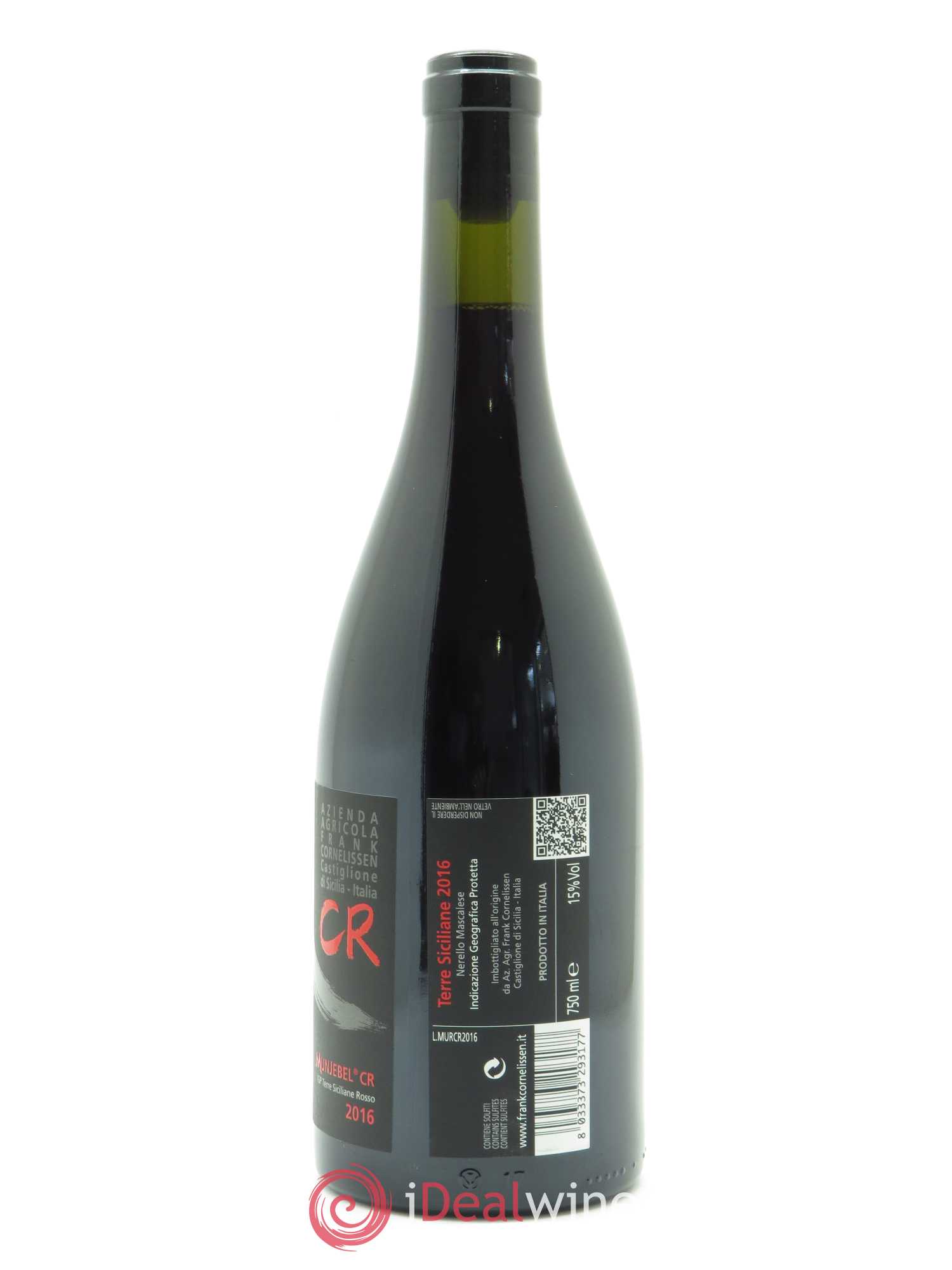 Terre Siciliane IGT Munjebel CR Frank Cornelissen 2016 - Lot de 1 bouteille - 1