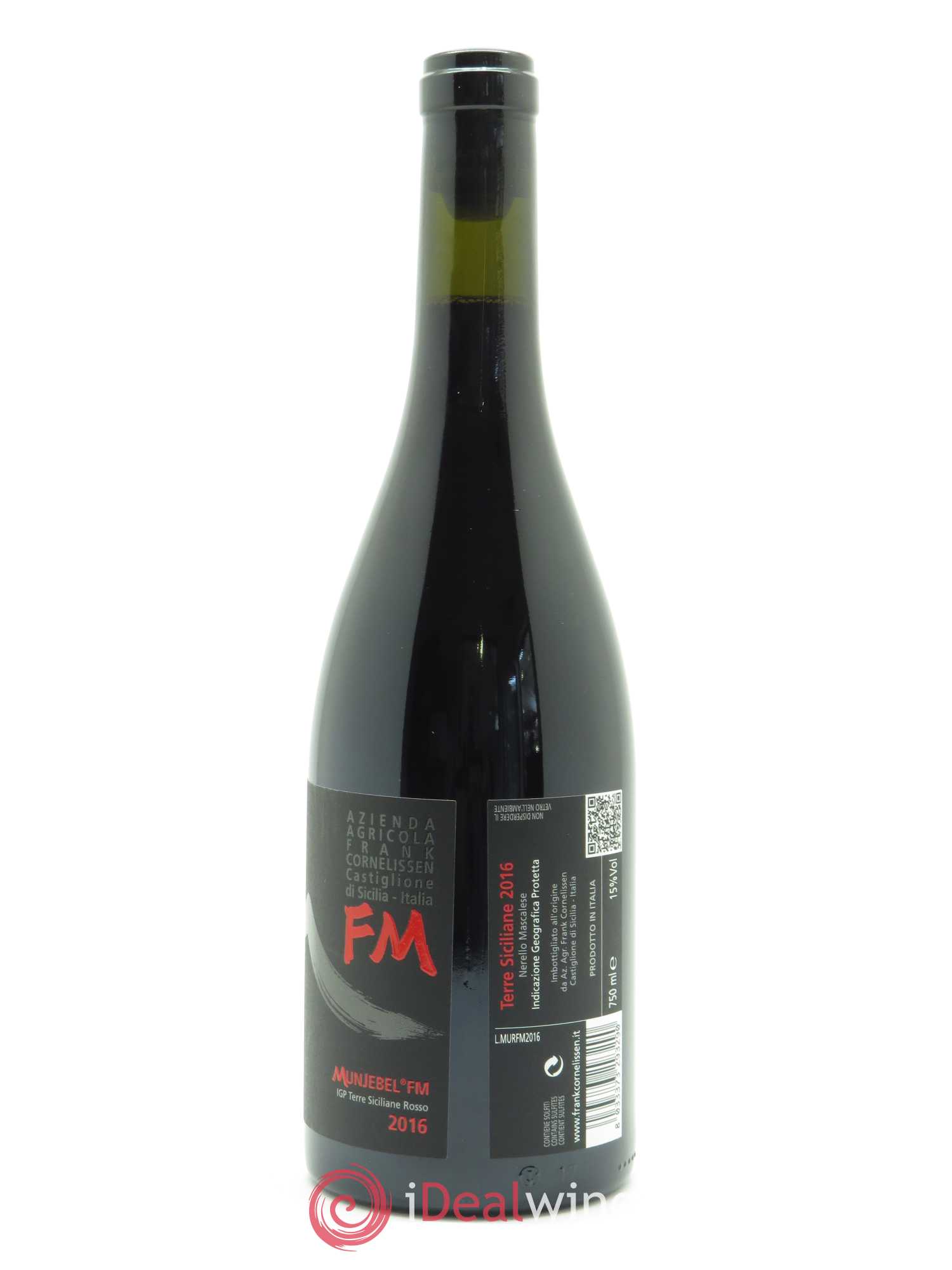 Terre Siciliane IGT Munjebel FM Frank Cornelissen 2016 - Lot de 1 bouteille - 1