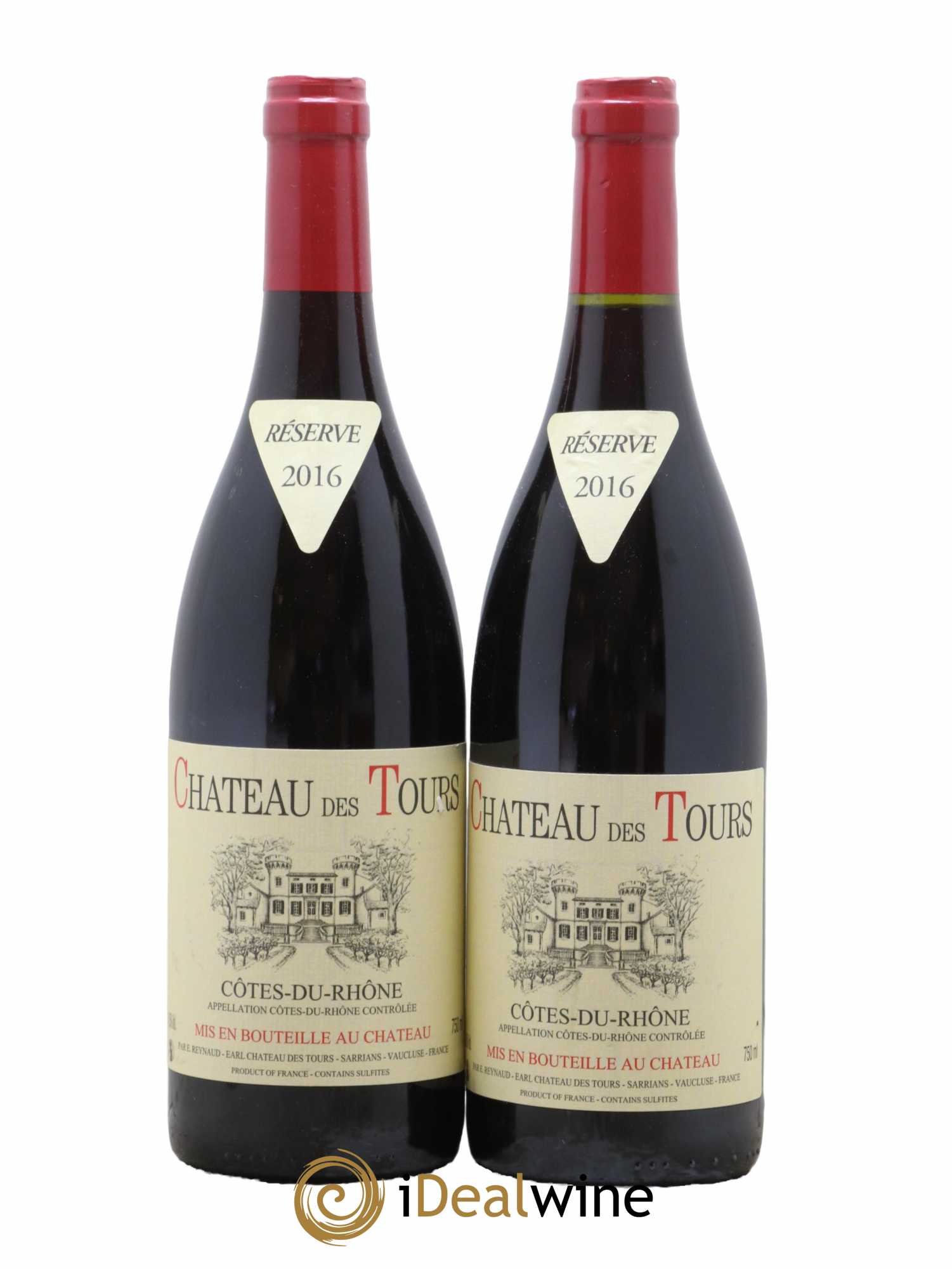 Côtes-du-Rhône Château des Tours Emmanuel Reynaud 2016 - Lot de 2 bouteilles - 0