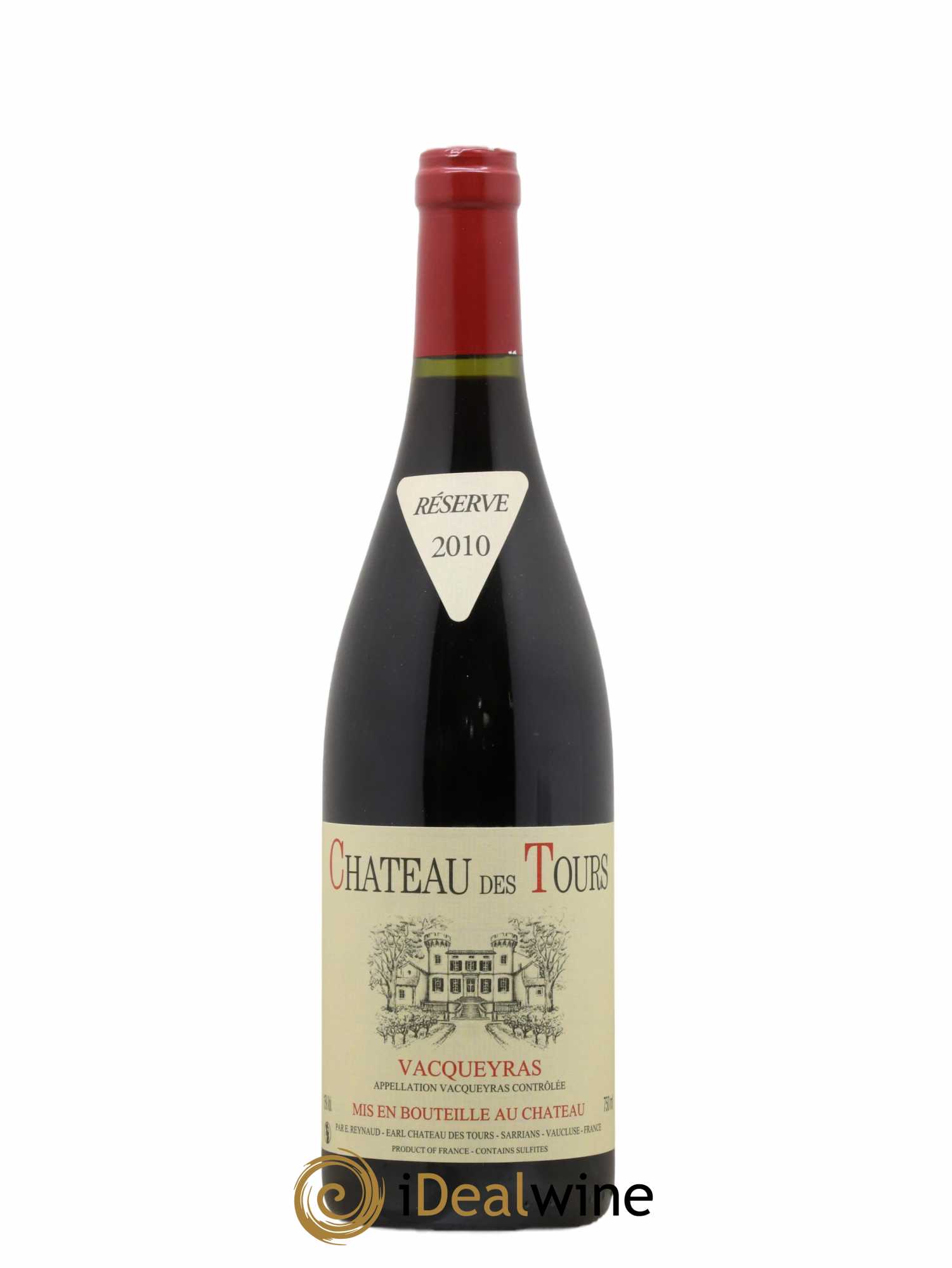 Vacqueyras Château des Tours Emmanuel Reynaud 2010 - Lot de 1 bouteille - 0