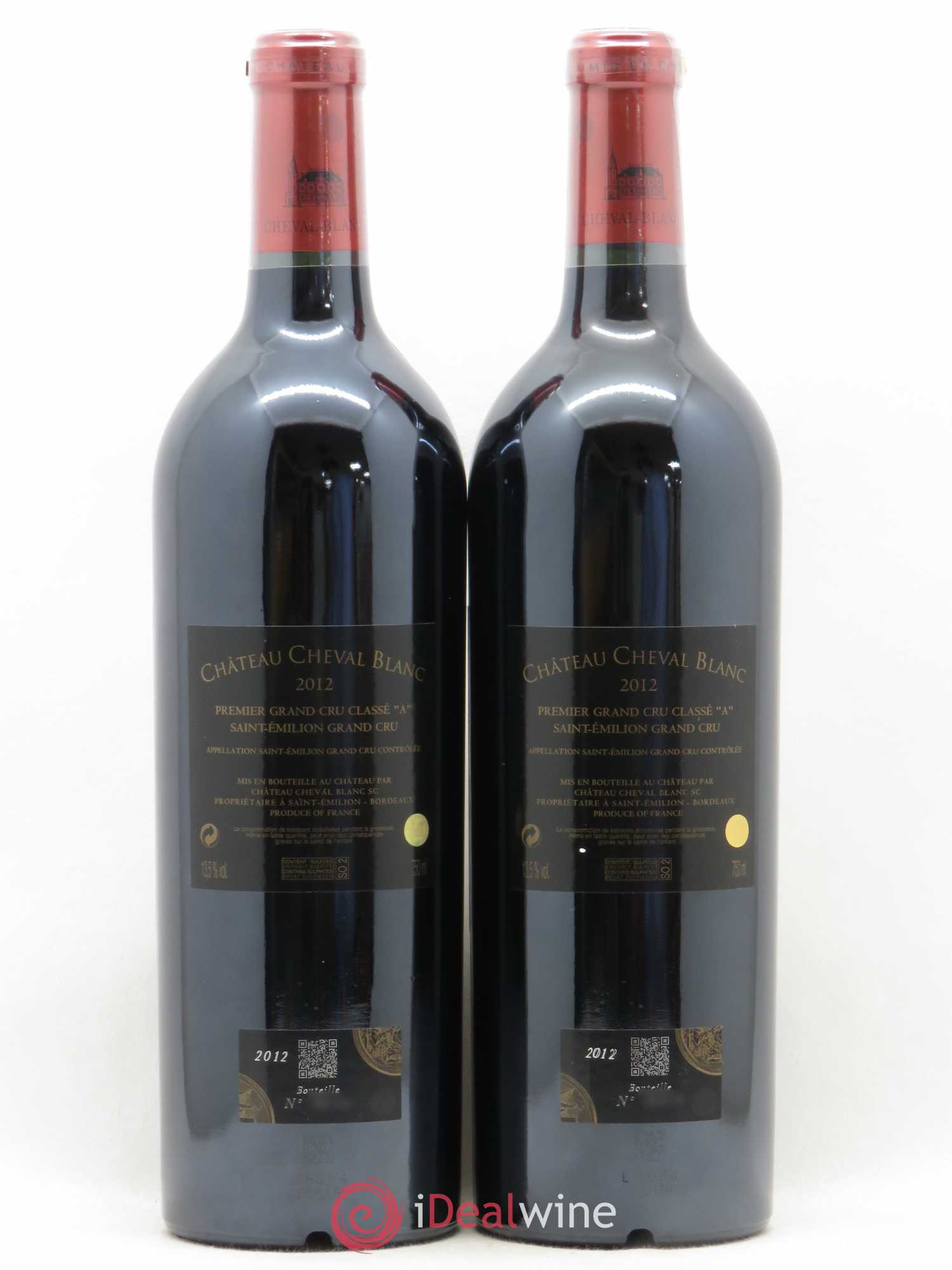 Château Cheval Blanc 1er Grand Cru Classé A 2012 - Lot de 2 bouteilles - 1