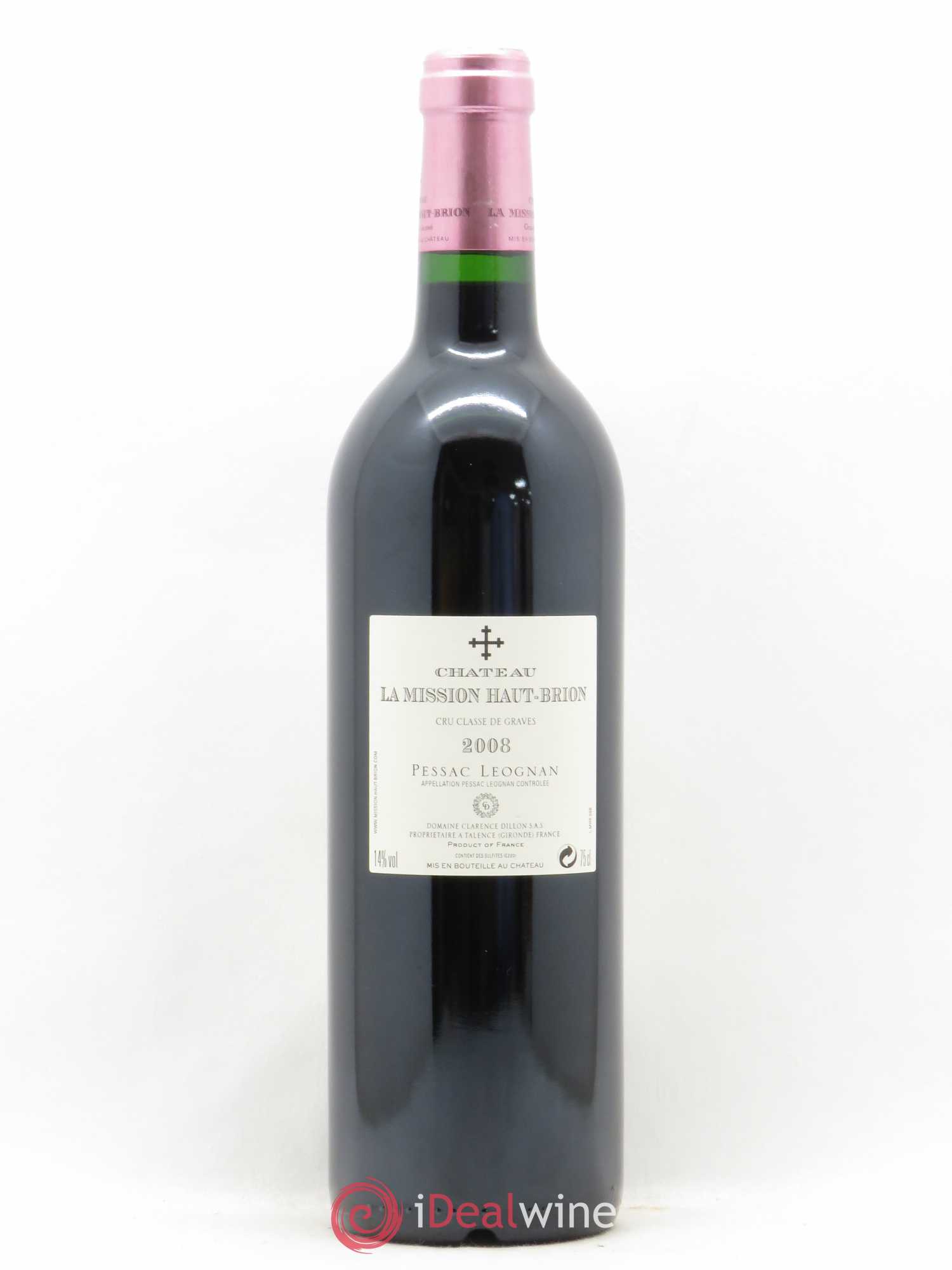 Château la Mission Haut-Brion Cru Classé de Graves 2008 - Lot de 1 bouteille - 1