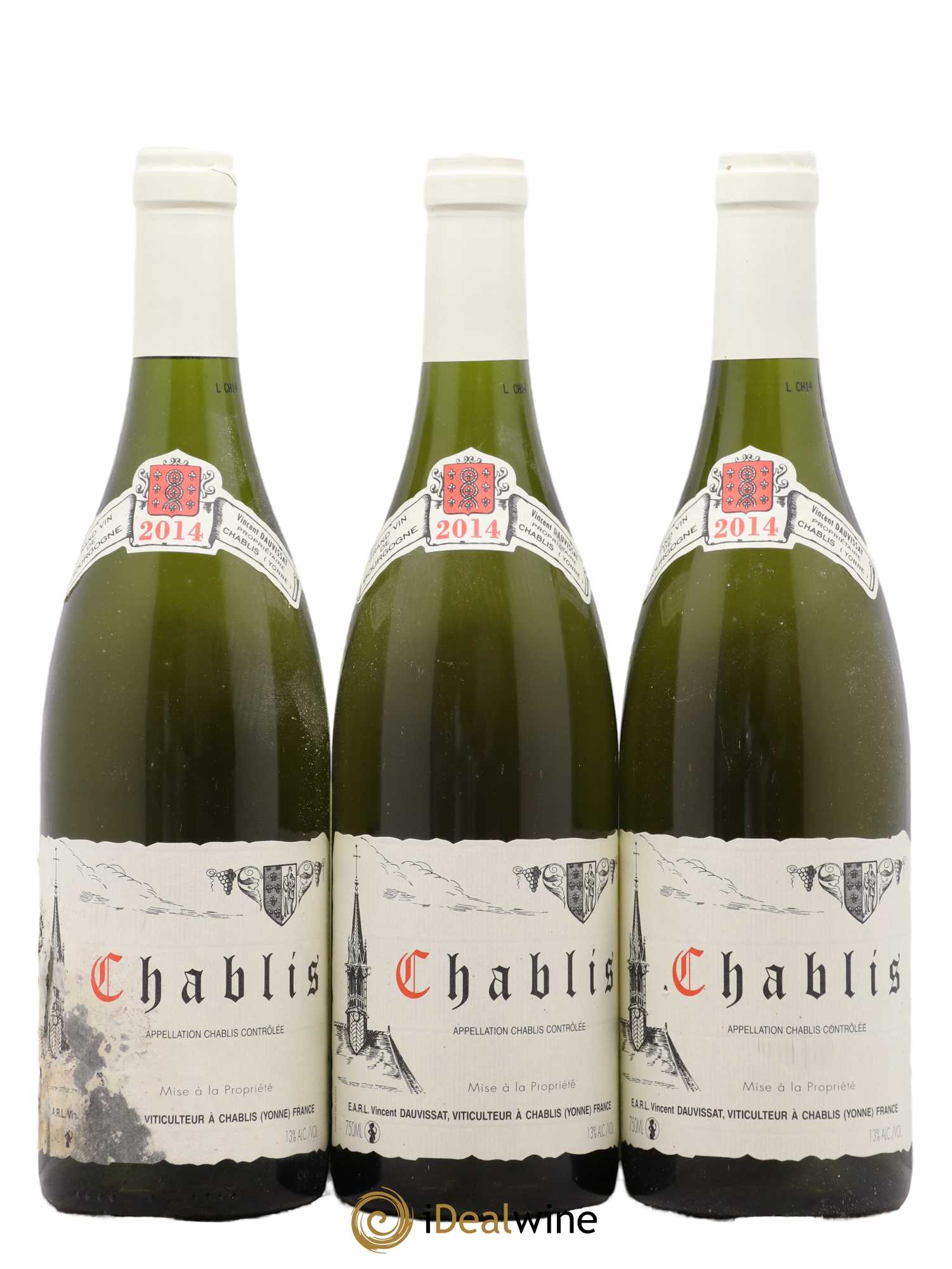 Chablis Vincent Dauvissat (Domaine) 2014 - Lot de 3 bouteilles - 0