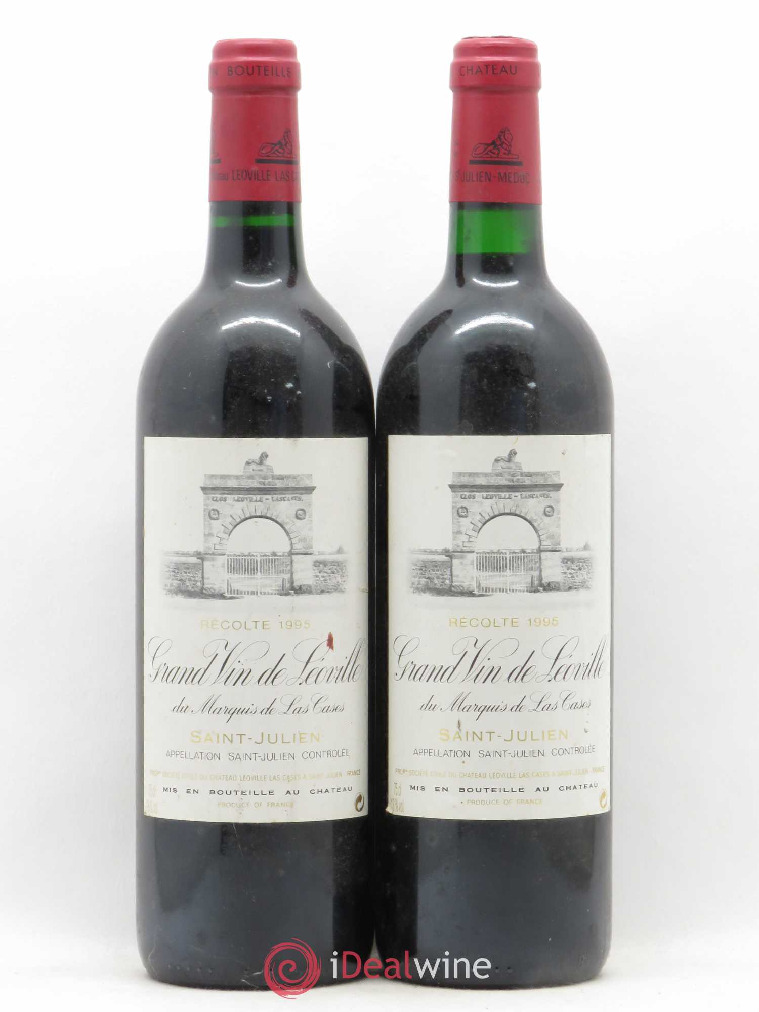 Château Léoville Las Cases 2ème Grand Cru Classé 1995 - Lot de 2 bouteilles - 0