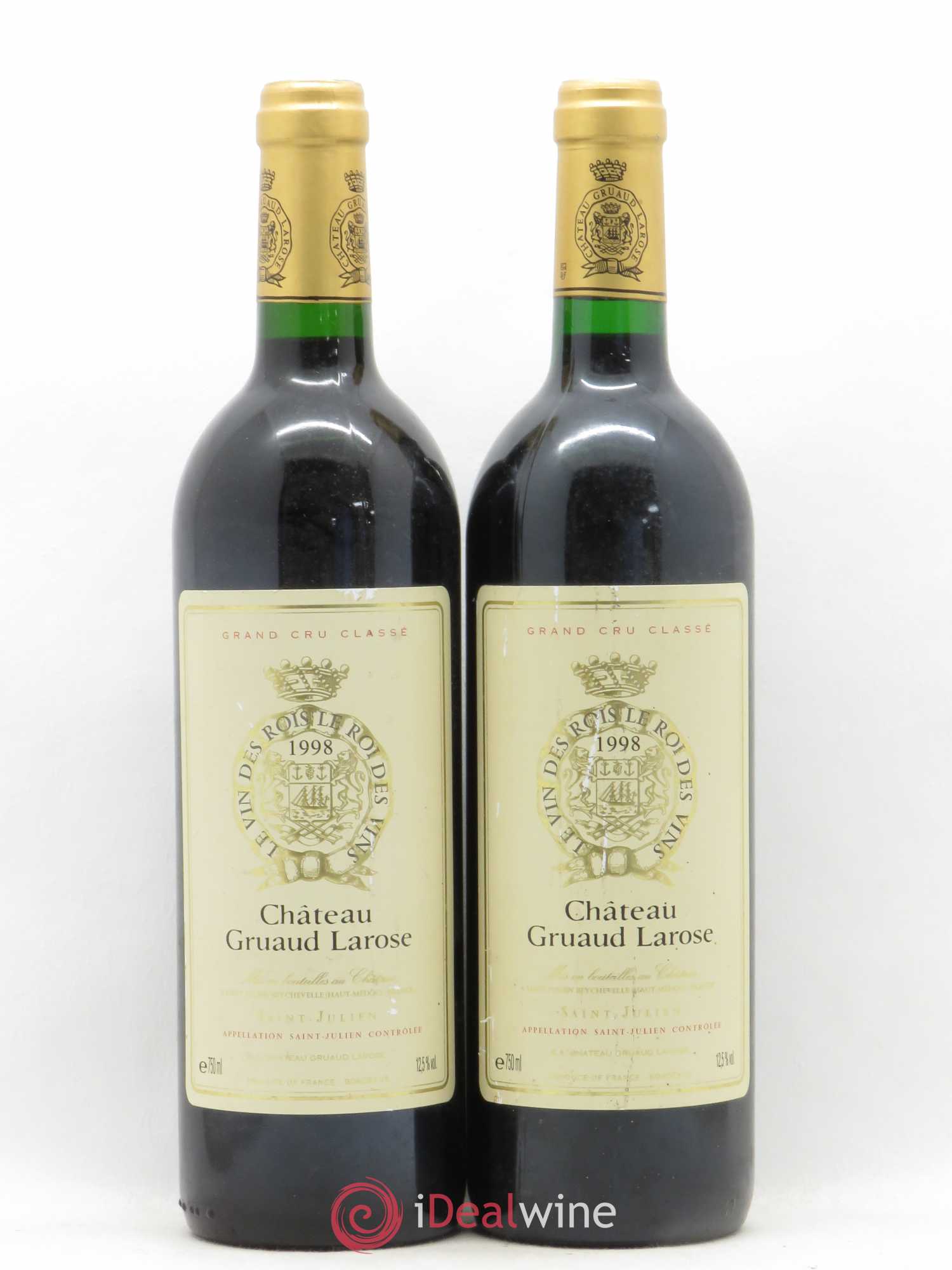 Château Gruaud Larose 2ème Grand Cru Classé 1998 - Lot de 2 bouteilles - 0