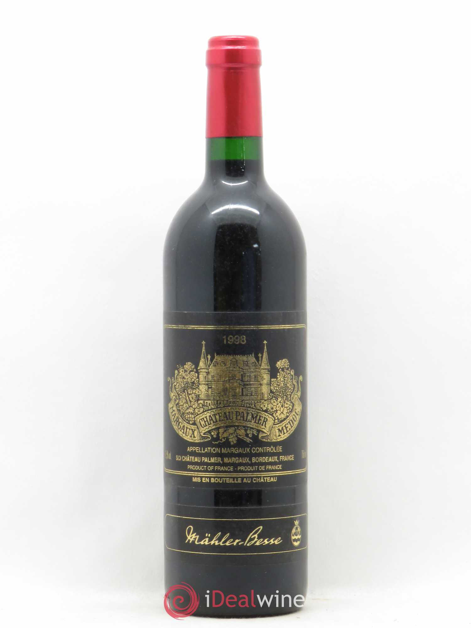 Château Palmer 3ème Grand Cru Classé 1998 - Lot de 1 bouteille - 0