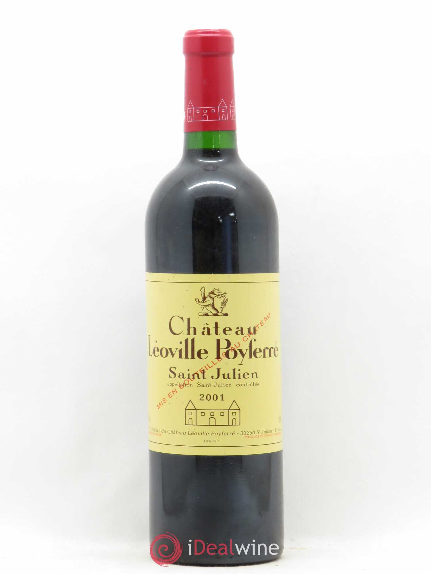 Château Léoville Poyferré 2ème Grand Cru Classé 2001 - Lot de 1 bouteille - 0