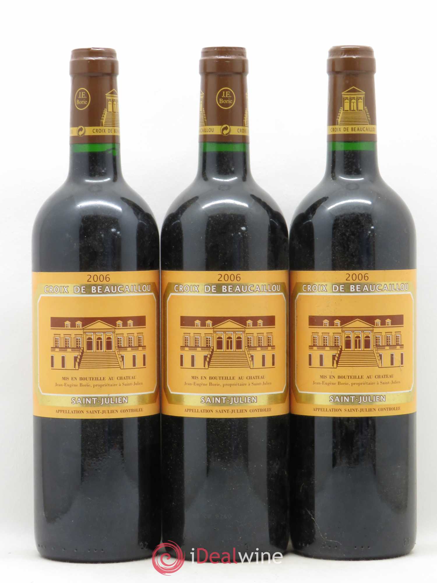 La Croix de Beaucaillou Second Vin 2006 - Lot de 3 bouteilles - 0
