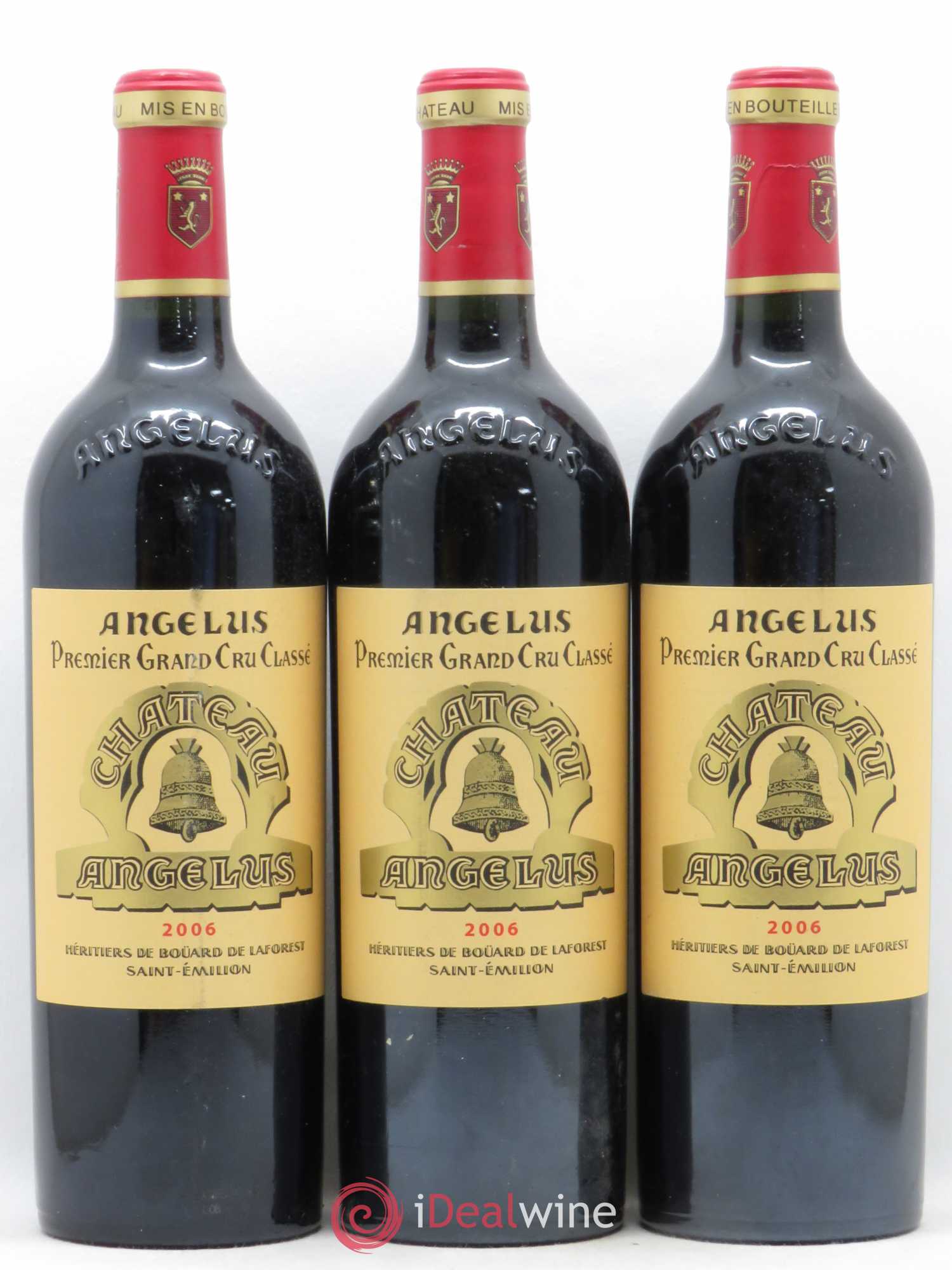 Château Angélus 1er Grand Cru Classé A 2006 - Lot de 3 bouteilles - 0
