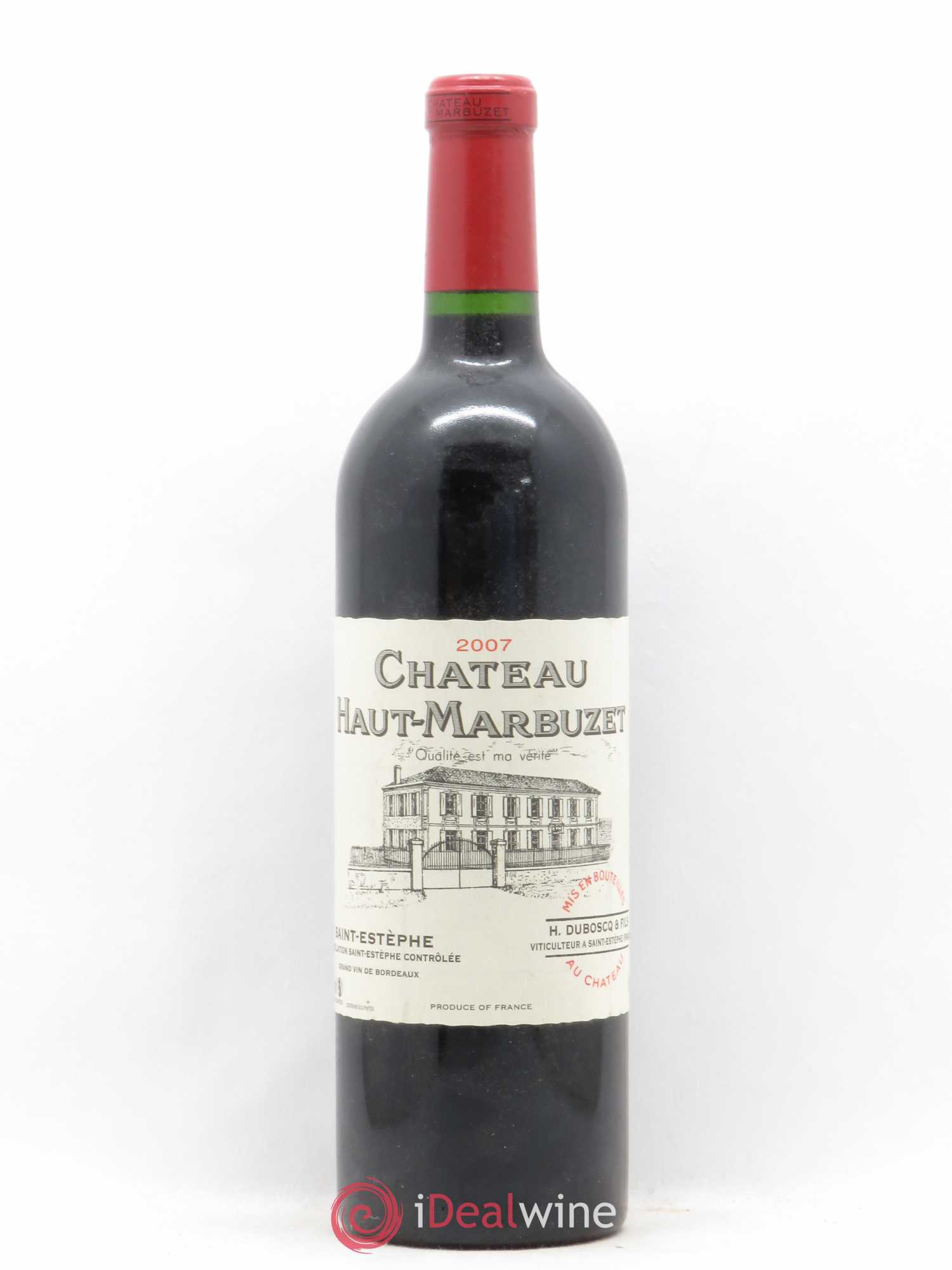 Château Haut Marbuzet 2007 - Lot de 1 bouteille - 0
