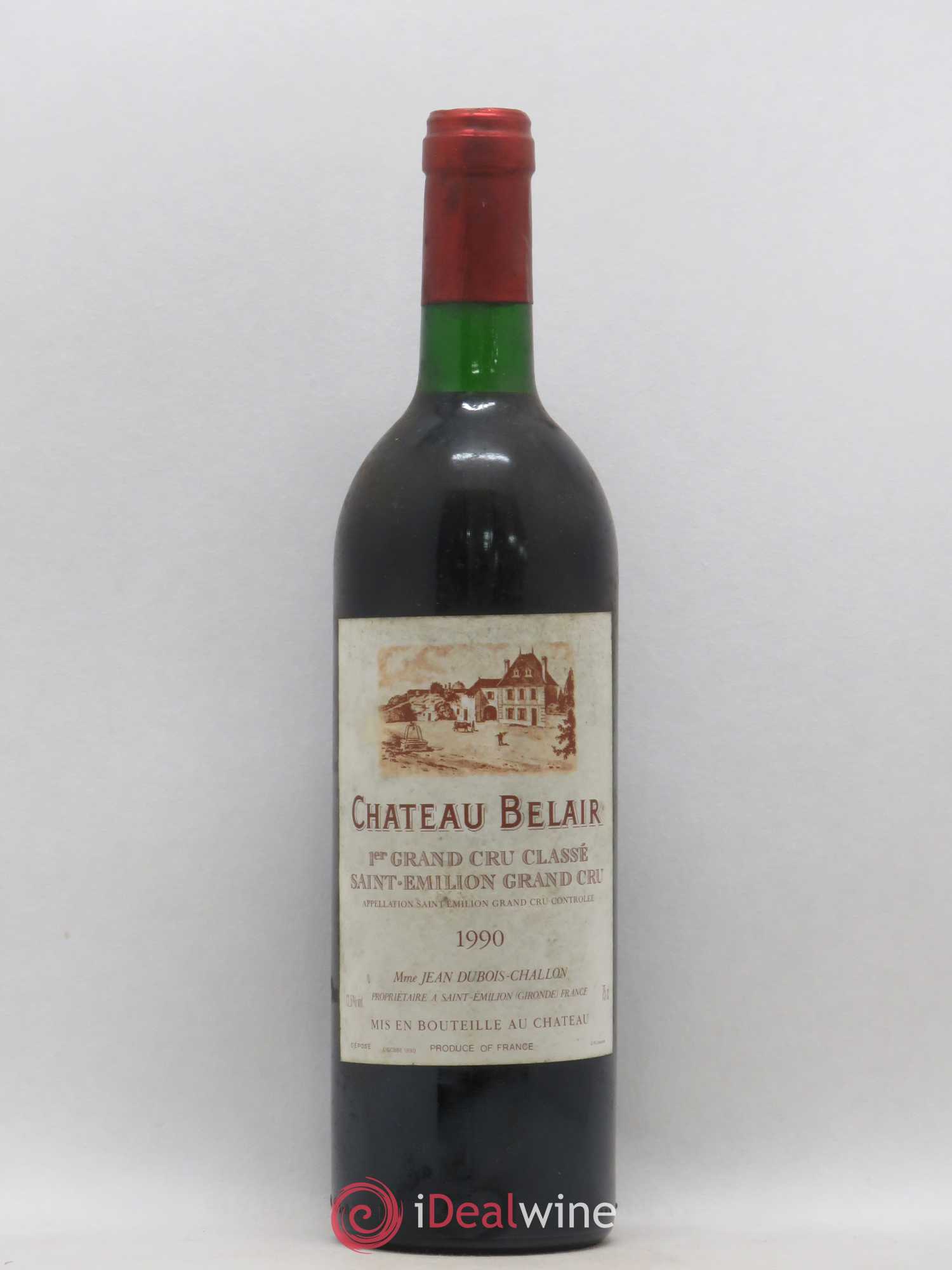 Château Belair (Belair-Monange) 1er Grand Cru Classé B 1990 - Lot de 1 bouteille - 0