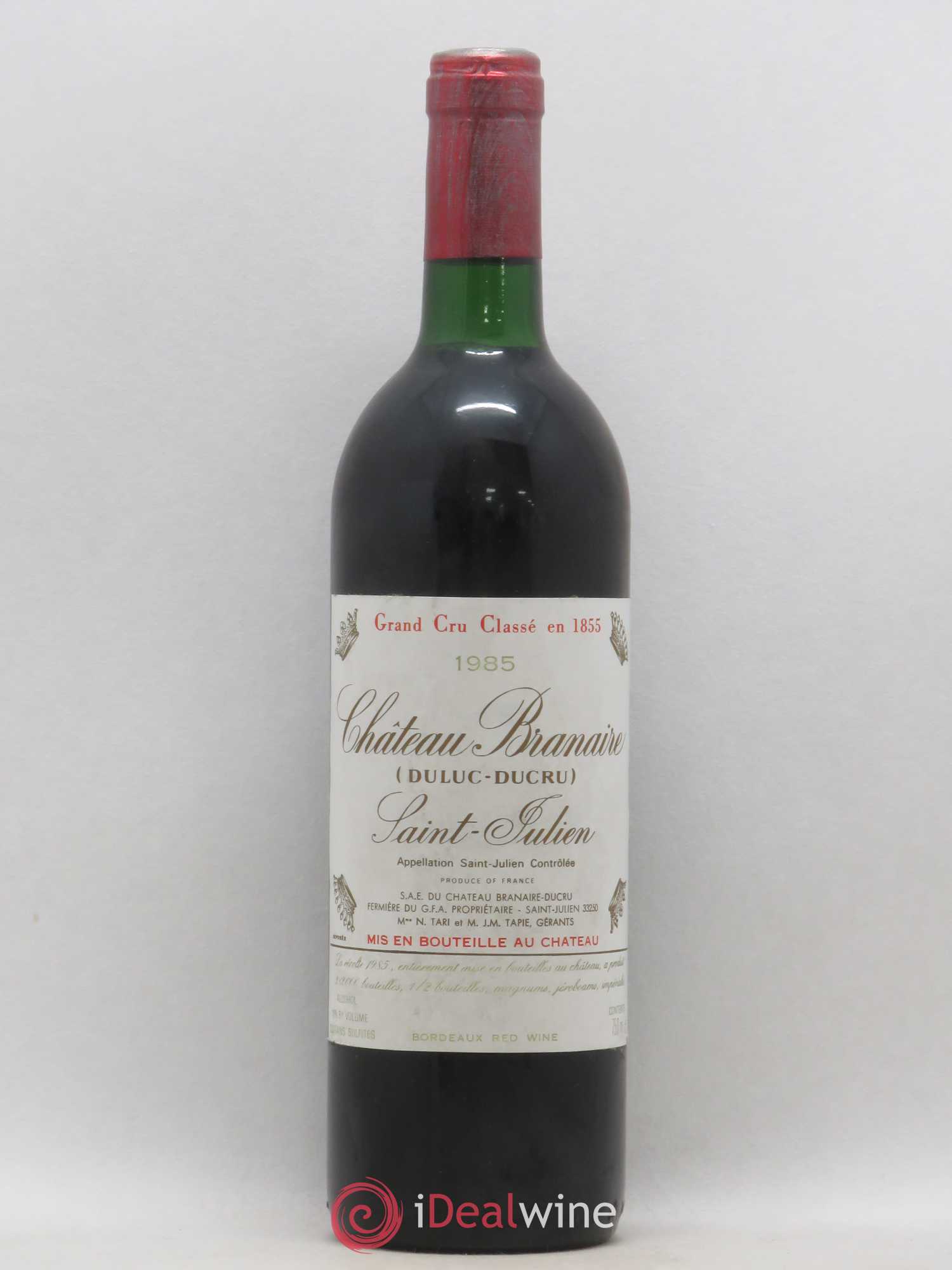 Château Branaire Ducru 4ème Grand Cru Classé 1985 - Lot de 1 bouteille - 0