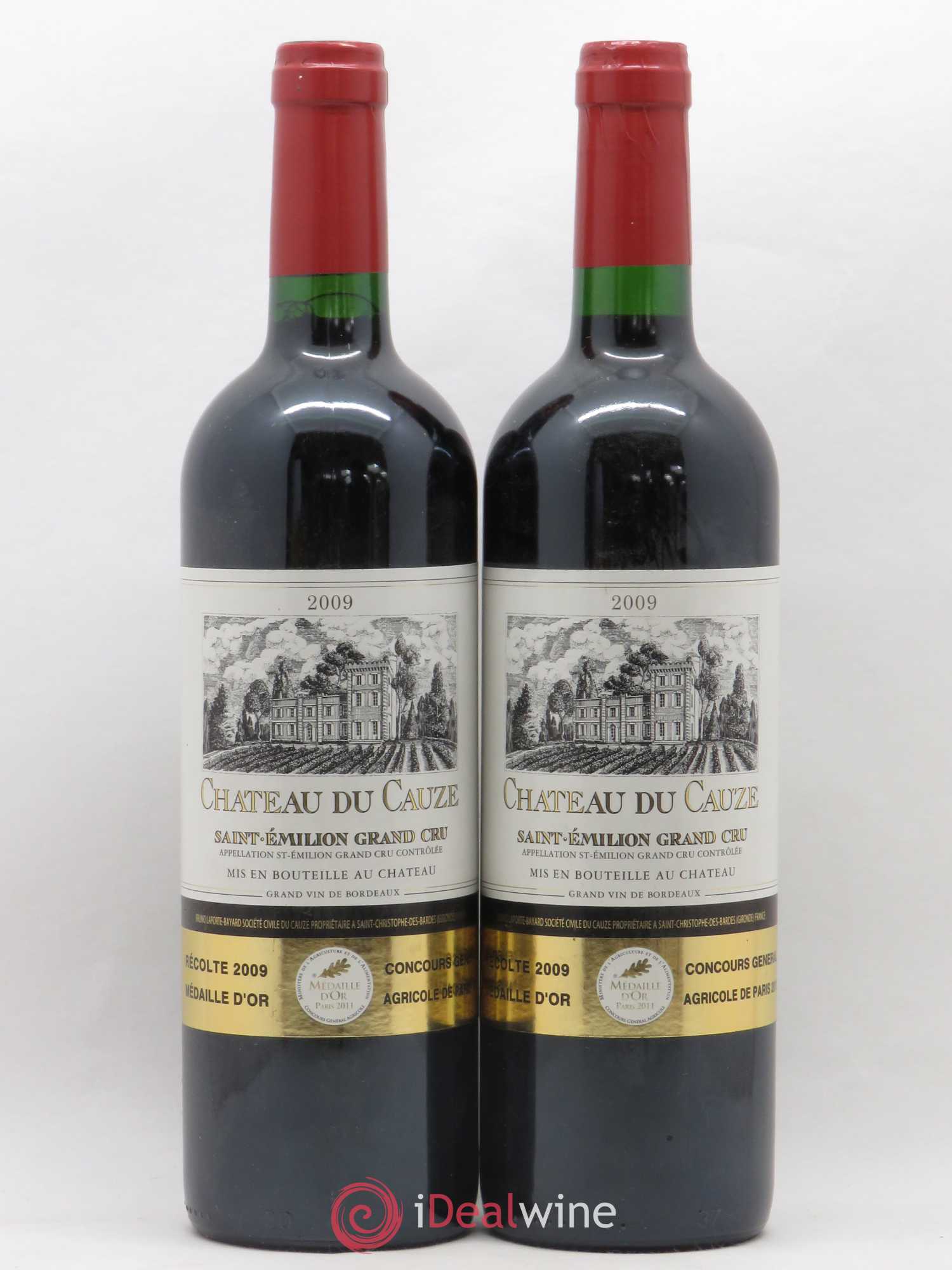 Saint-Émilion Grand Cru Château du Cauze 2009 - Lot de 2 bouteilles - 0