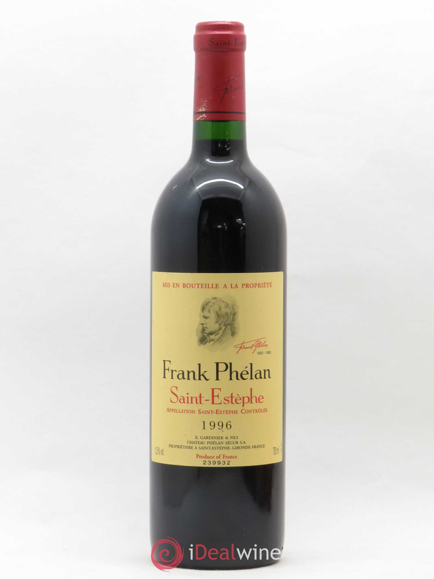Frank Phélan Second Vin 1996 - Lot de 1 bouteille - 0