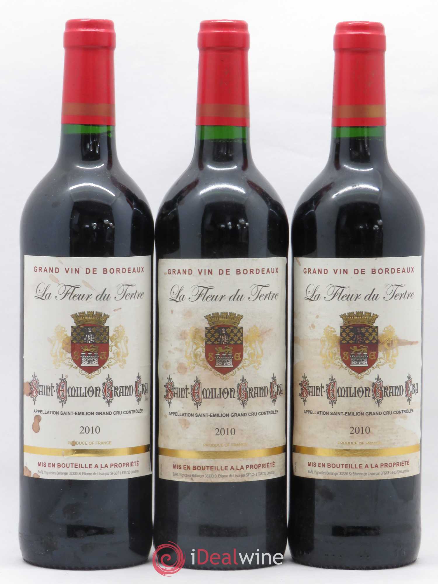 Saint-Émilion Grand Cru La Fleur du Tertre 2010 - Posten von 3 Flaschen - 0