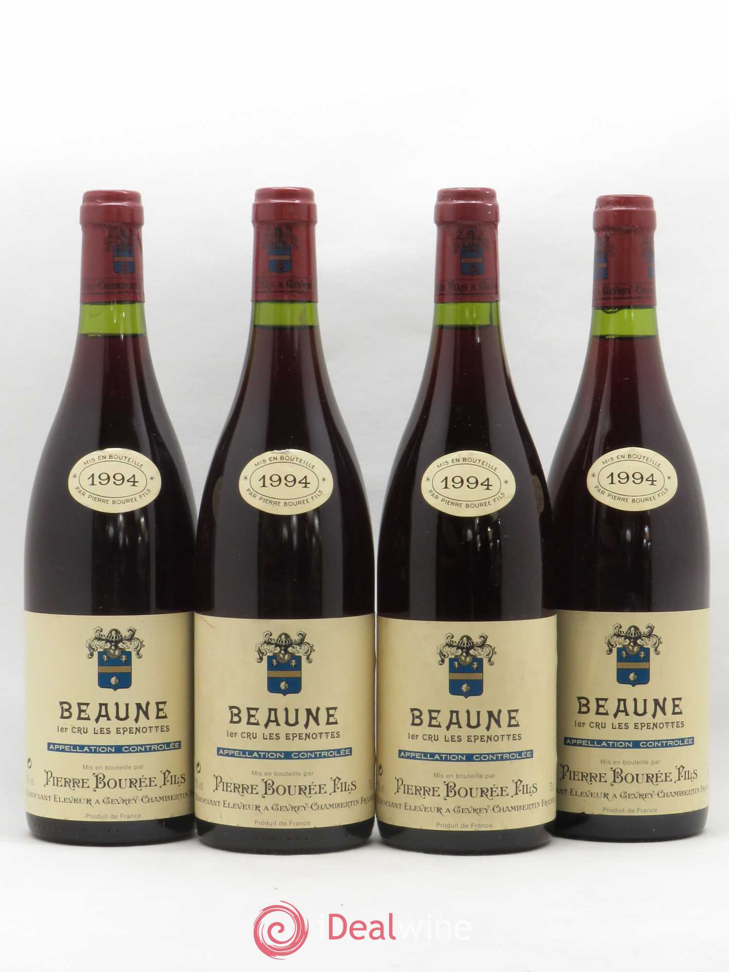 Beaune 1er Cru Les Epenottes Pierre Bourée 1994 - Posten von 4 Flaschen - 0
