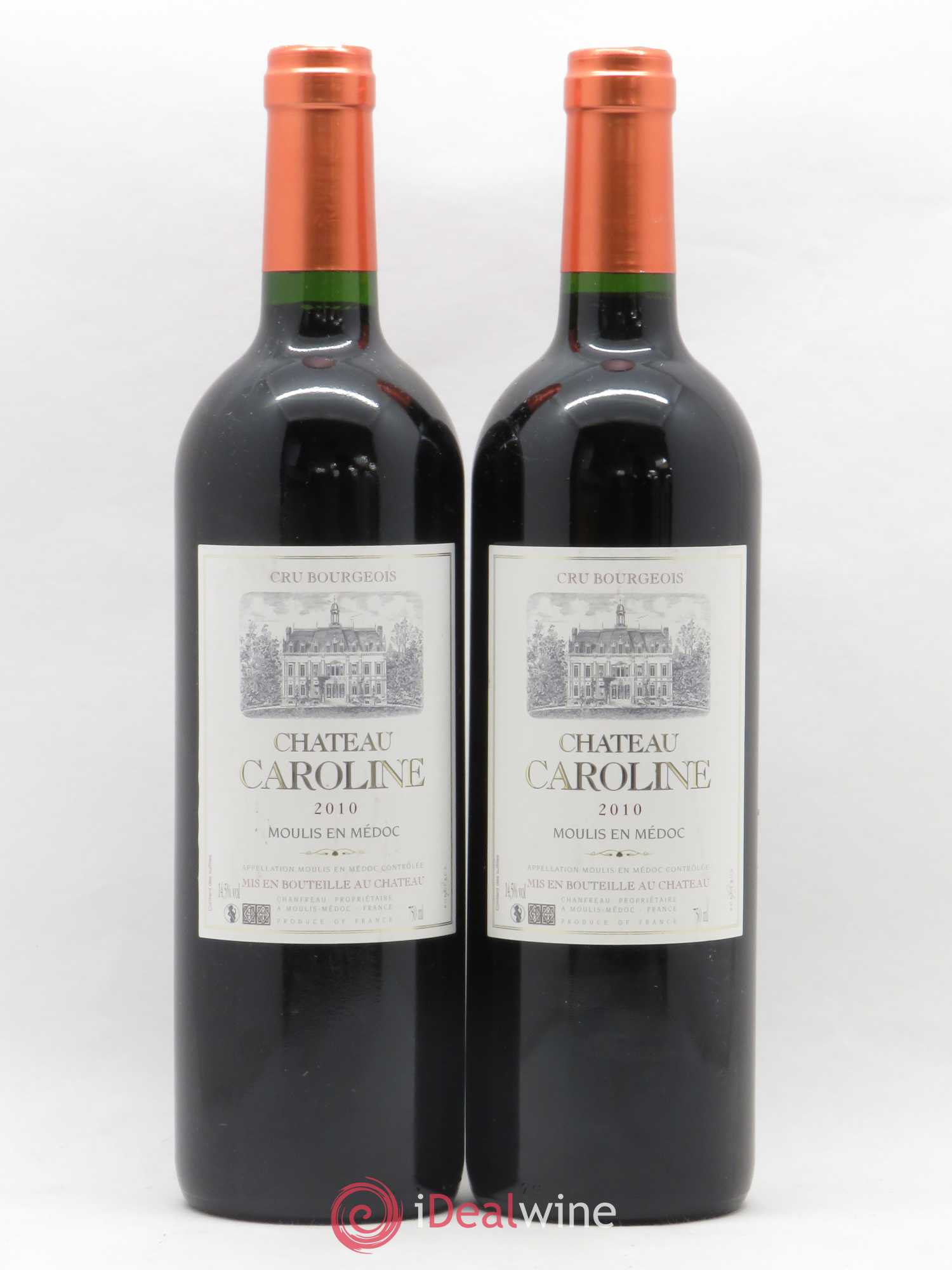 Moulis en Médoc Château Caroline 2010 - Lot of 2 bottles - 0