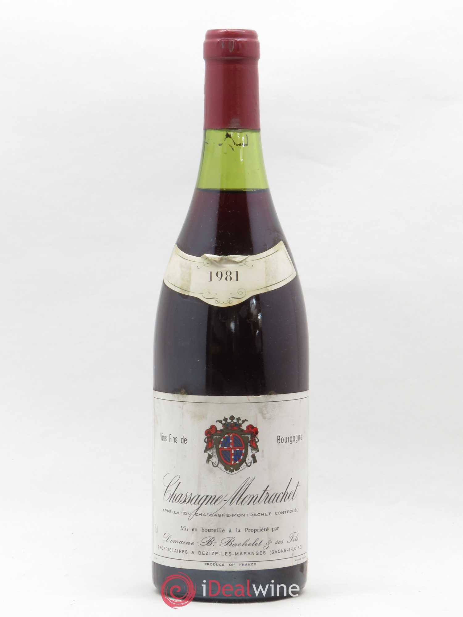 Chassagne-Montrachet Domaine Bachelet 1981 - Lot de 1 bouteille - 0