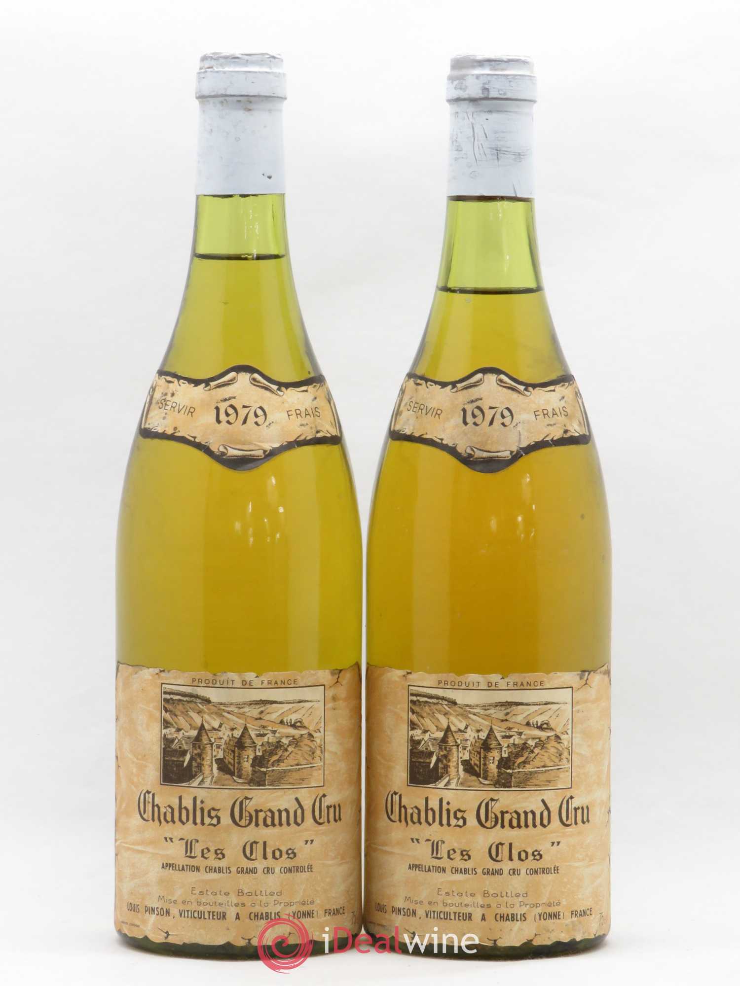 Chablis Grand Cru Les Clos Louis Pinson 1979 - Posten von 2 Flaschen - 0