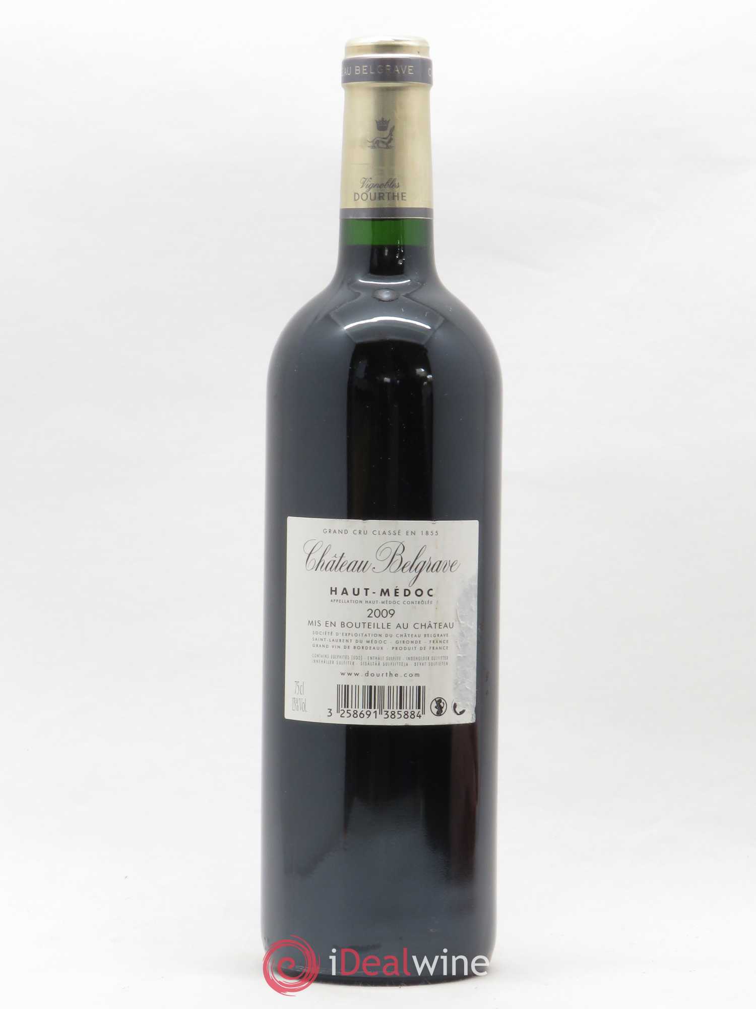 Château Belgrave 5ème Grand Cru Classé 2009 - Lot de 1 bouteille - 1