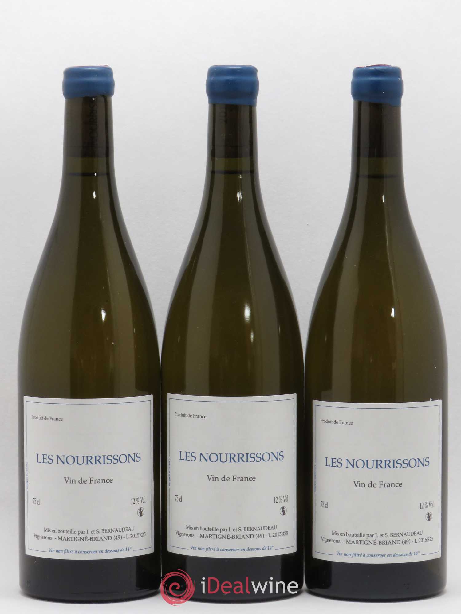 Vin de France Les Nourrissons Stéphane Bernaudeau 2015 - Lot de 3 bouteilles - 0