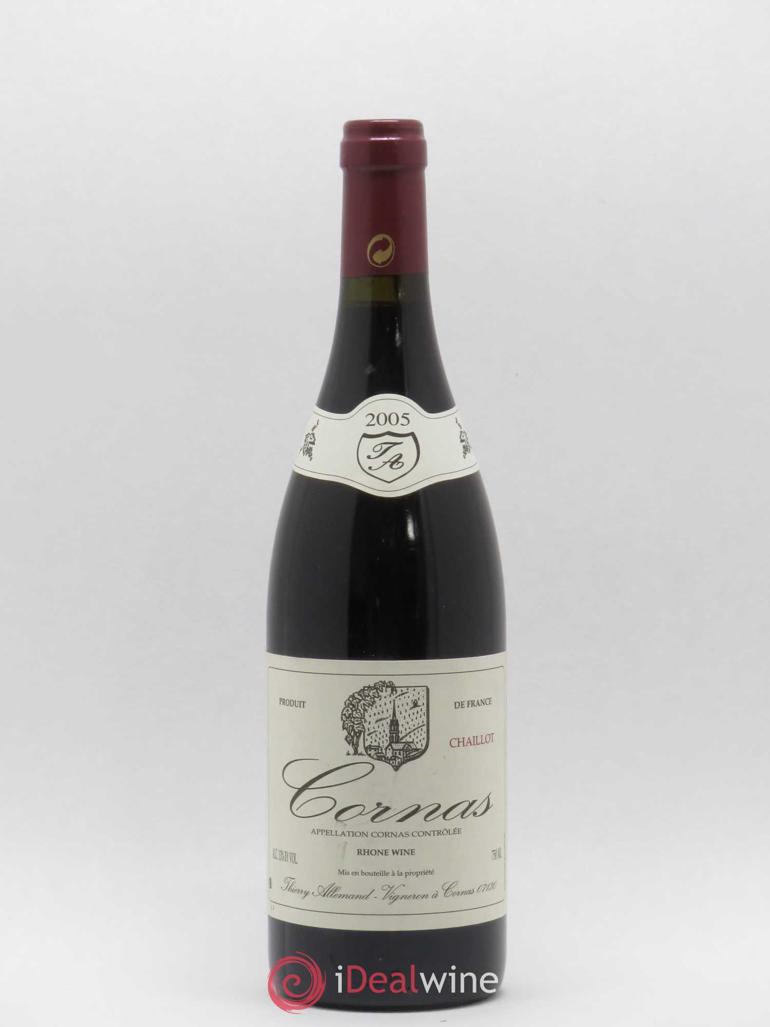 Cornas Chaillot Thierry Allemand 2005 - Lot de 1 bouteille - 0